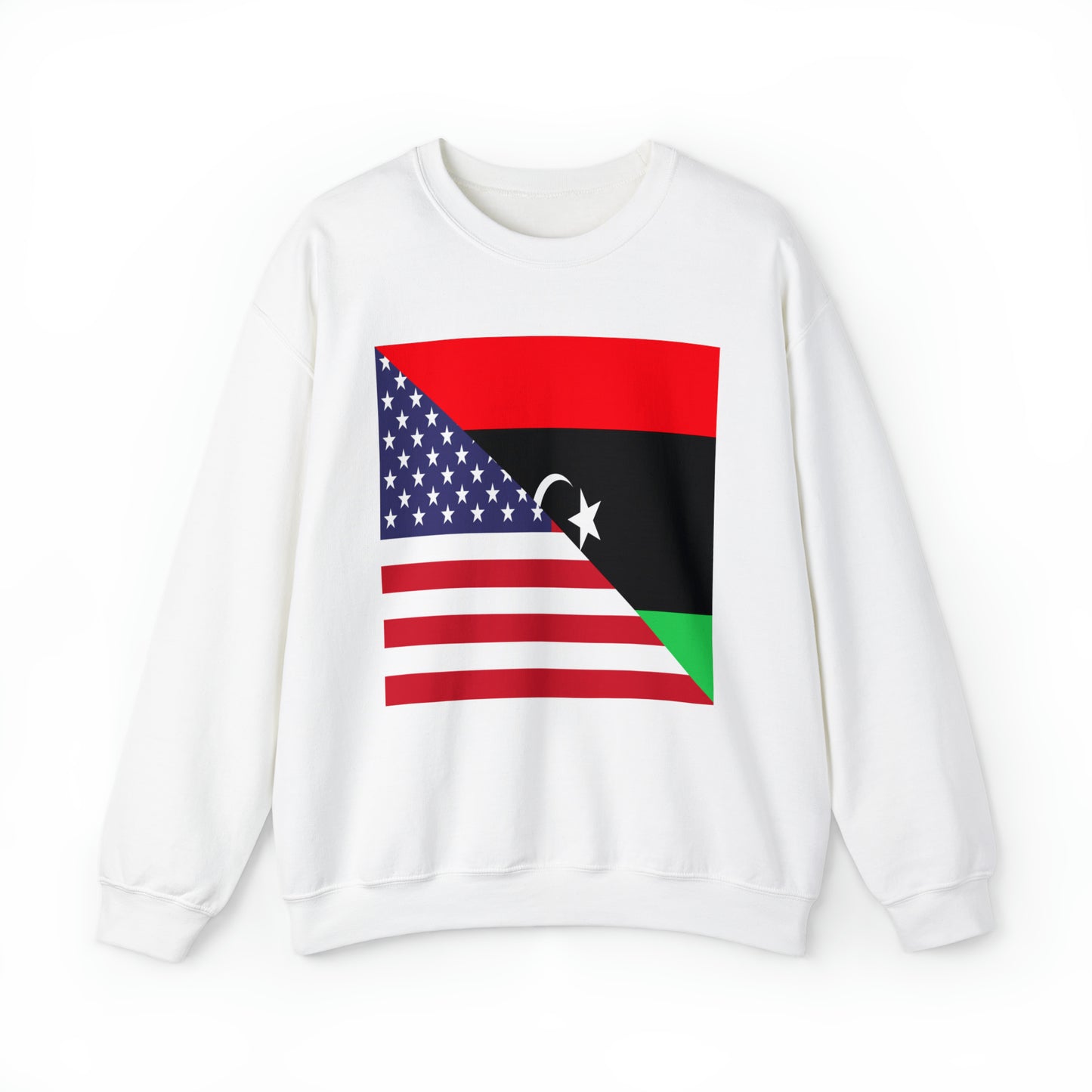 Libya American Flag Libyan USA Unisex Sweatshirt