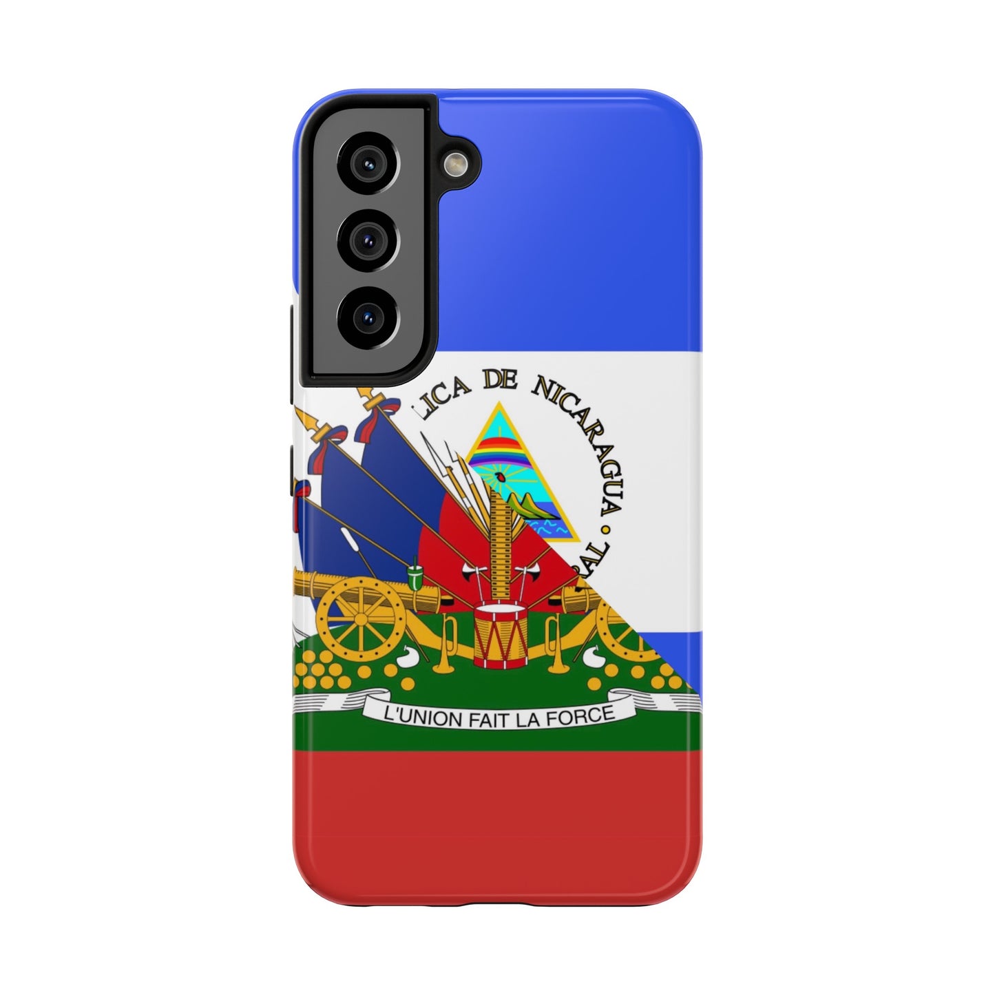 Haiti Nicaragua Flag Haitian Nicaraguan Tough Phone Cases