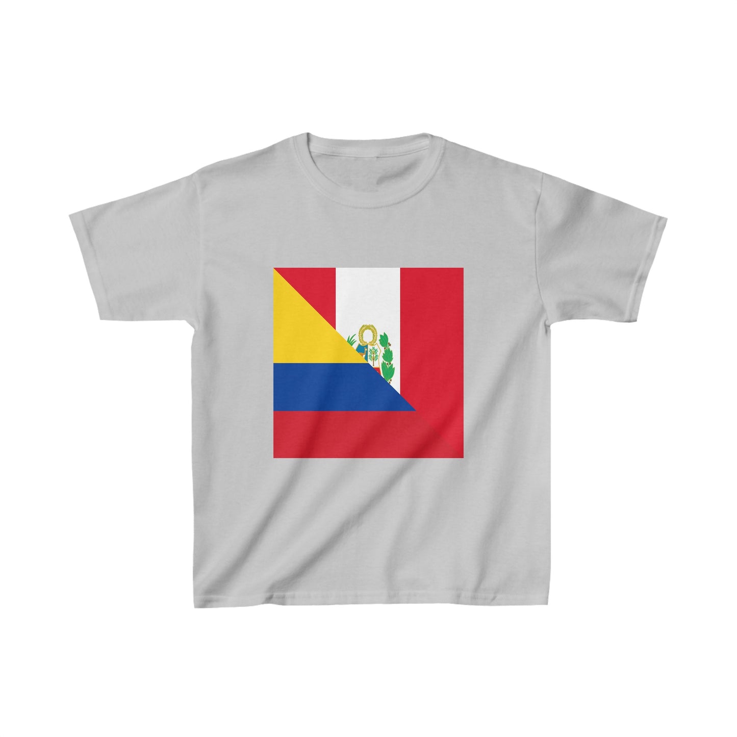 Kids Peru Colombia Flag Peruvian Colombian T-Shirt | Unisex Tee Shirt