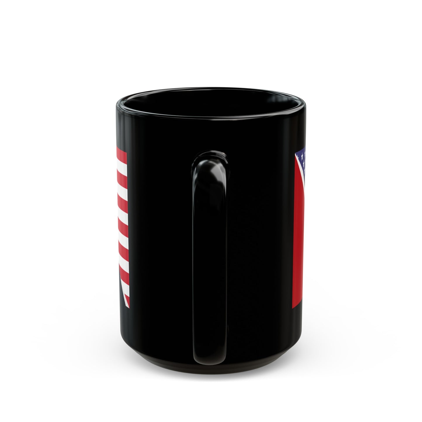 Trinidad American Flag Trini USA Black Mug (11oz, 15oz)