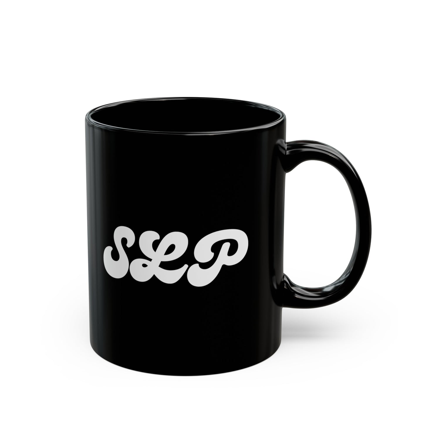 SLP White Text Black Mug (11oz, 15oz)