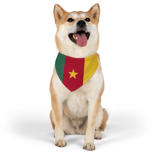 Cameroon Pet Bandana Collar | Cameroonian flag Dog Cat Animal