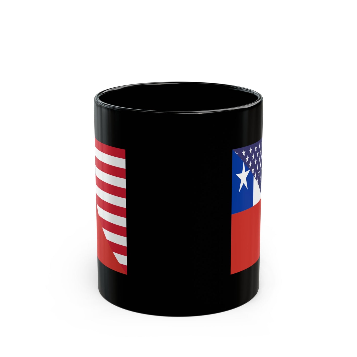 Chilean American Flag Chile USA Black Mug (11oz, 15oz)