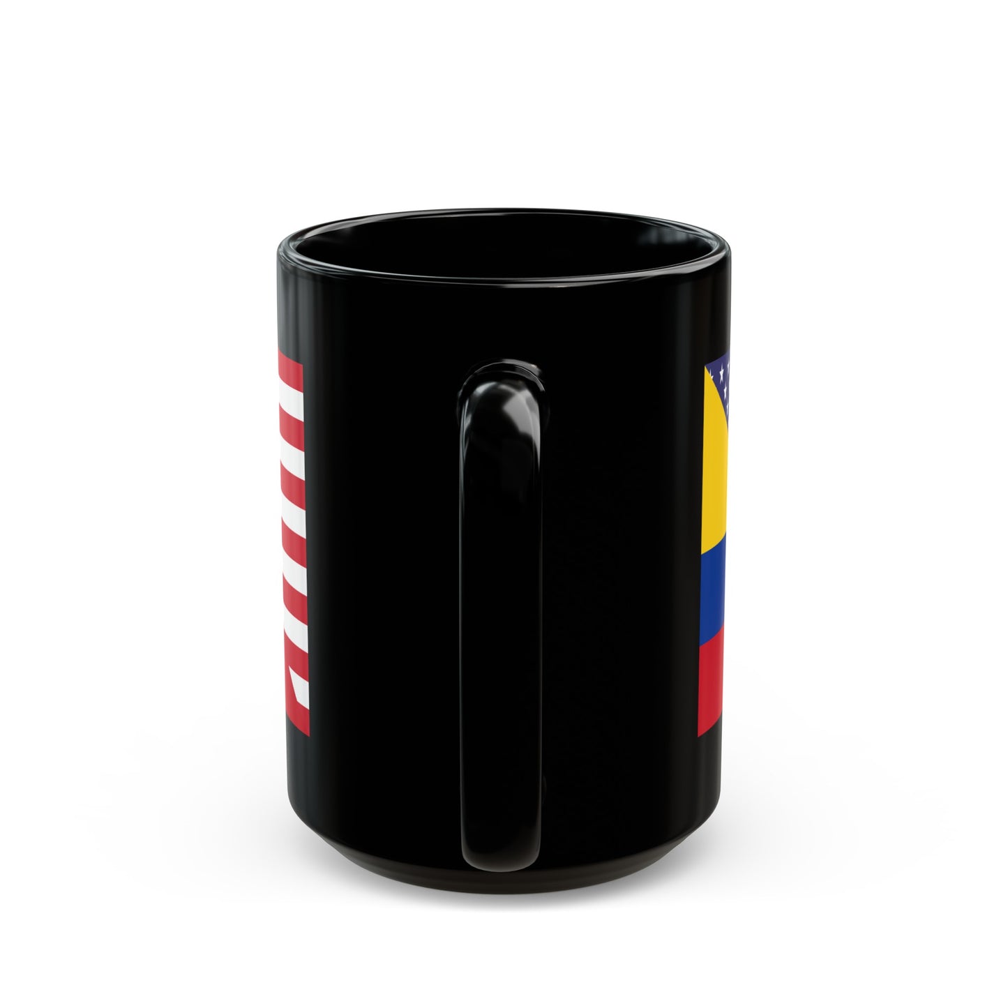 Colombian American Flag Colombia USA Black Mug (11oz, 15oz)