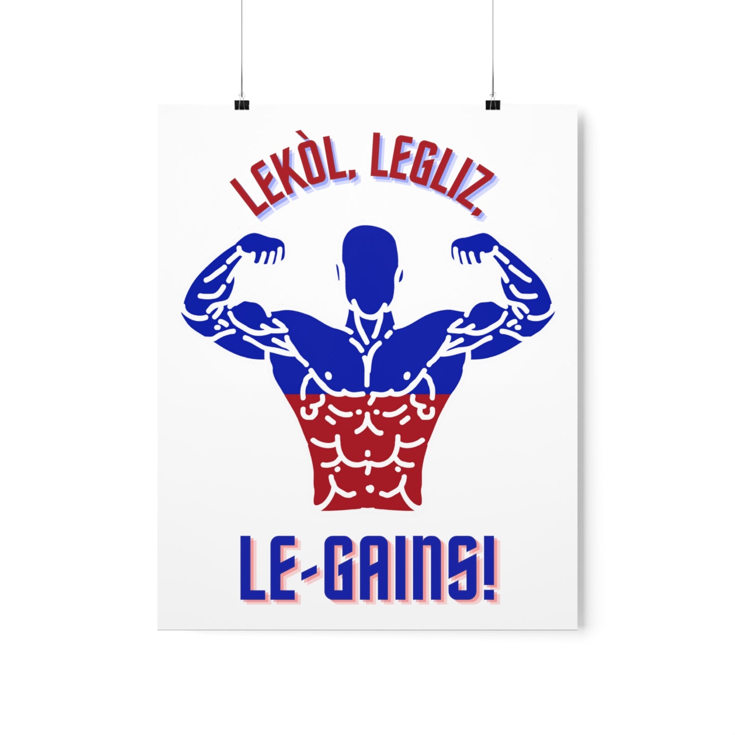 Lekol Legliz LeGainz Premium Matte Poster | Haitian Art