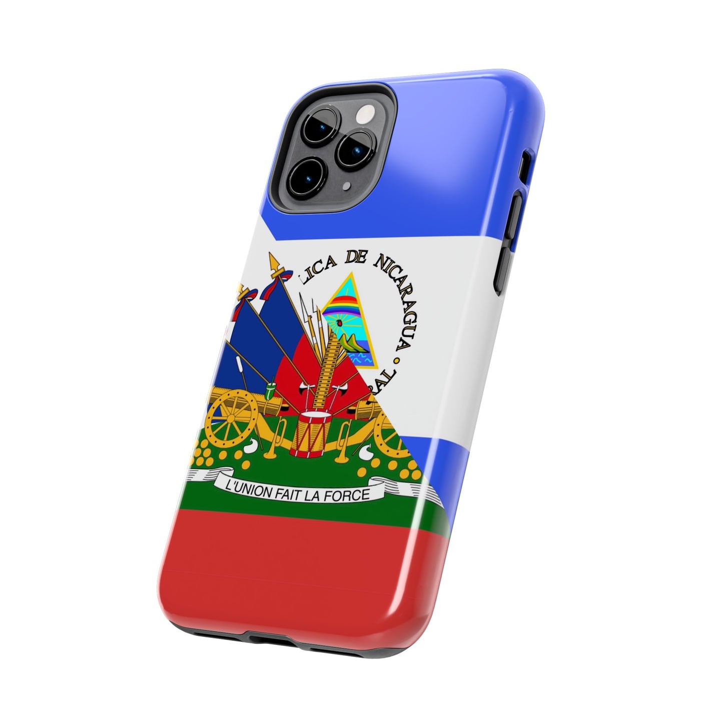 Haiti Nicaragua Flag Haitian Nicaraguan Tough Phone Cases