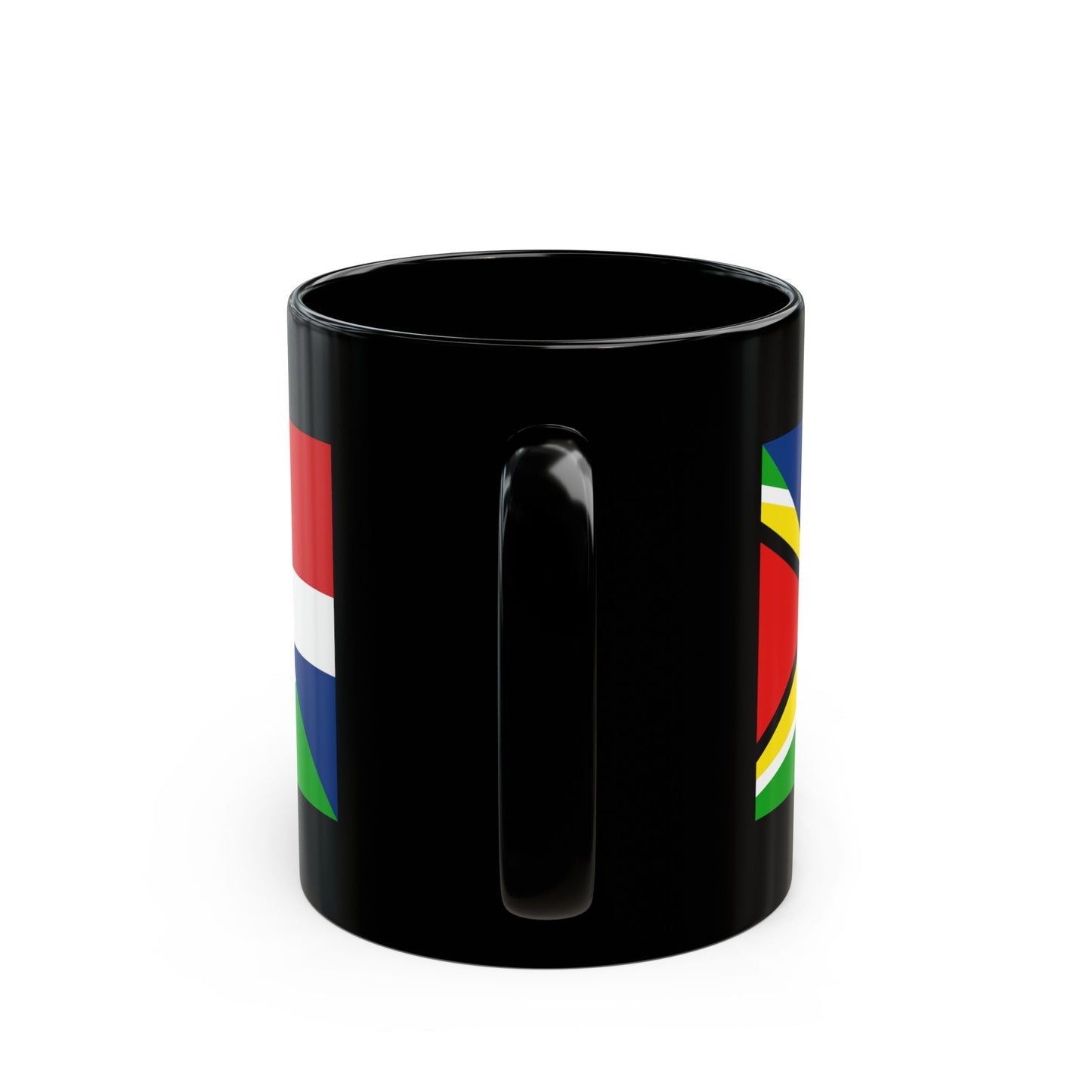 Guyanese Dominican Flag Guyana DR Black Mug (11oz, 15oz)