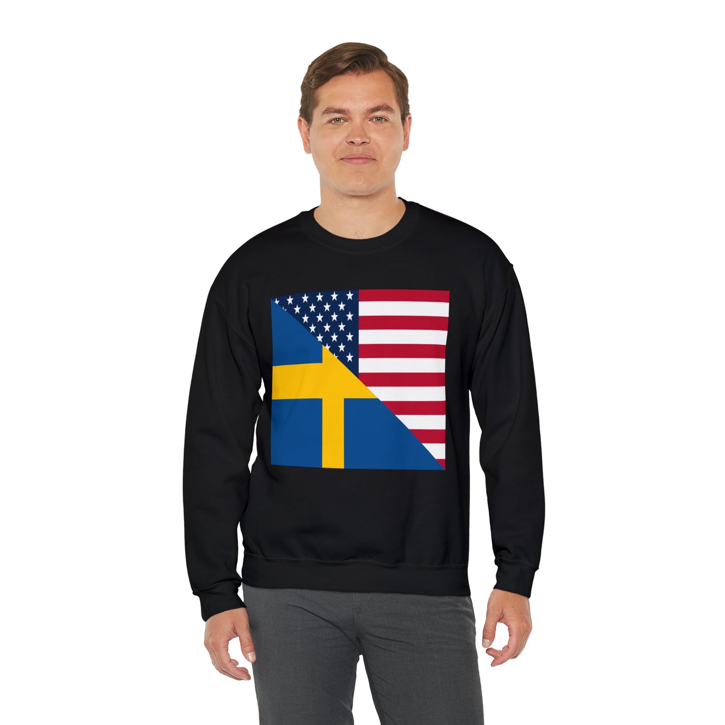 Swedish American Flag Sweden USA Unisex Sweatshirt