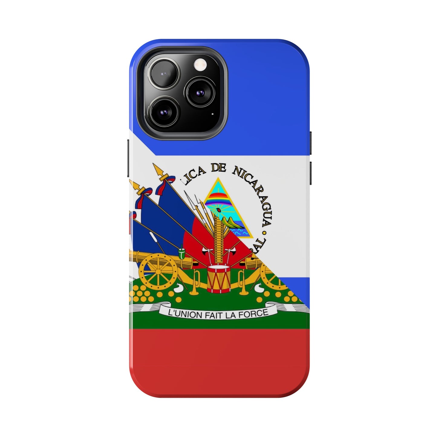 Haiti Nicaragua Flag Haitian Nicaraguan Tough Phone Cases