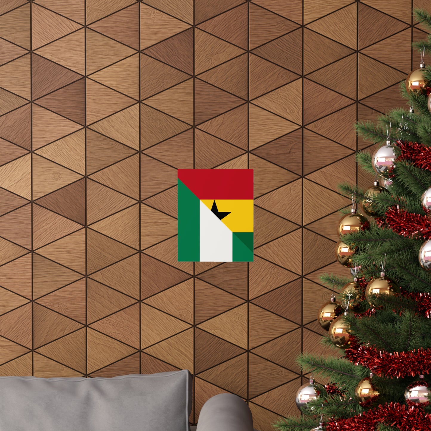 Nigerian Ghanaian Flag Nigeria Ghana Naija Premium Matte Poster