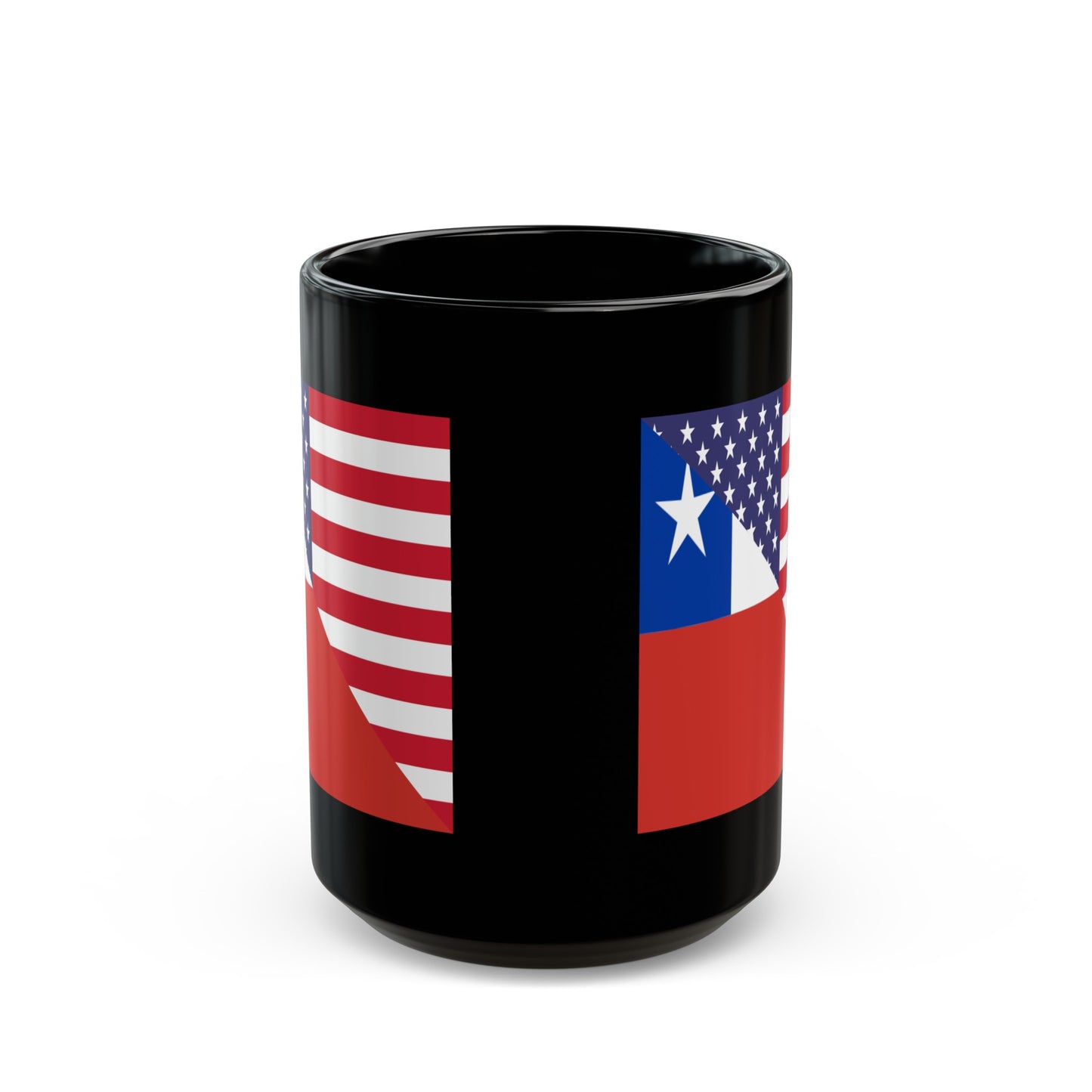 Chilean American Flag Chile USA Black Mug (11oz, 15oz)