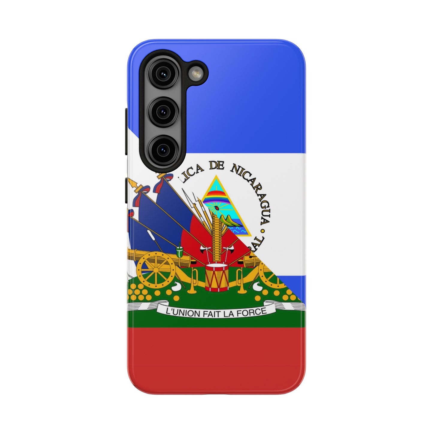 Haiti Nicaragua Flag Haitian Nicaraguan Tough Phone Cases