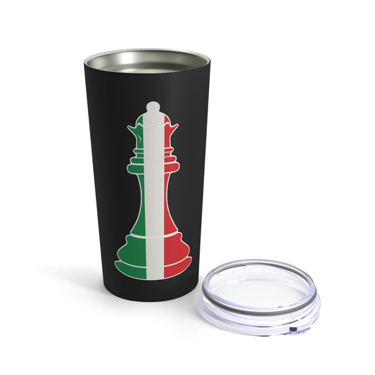 Italian Queen Flag Chess Piece Italy Tumbler 20oz Beverage Container