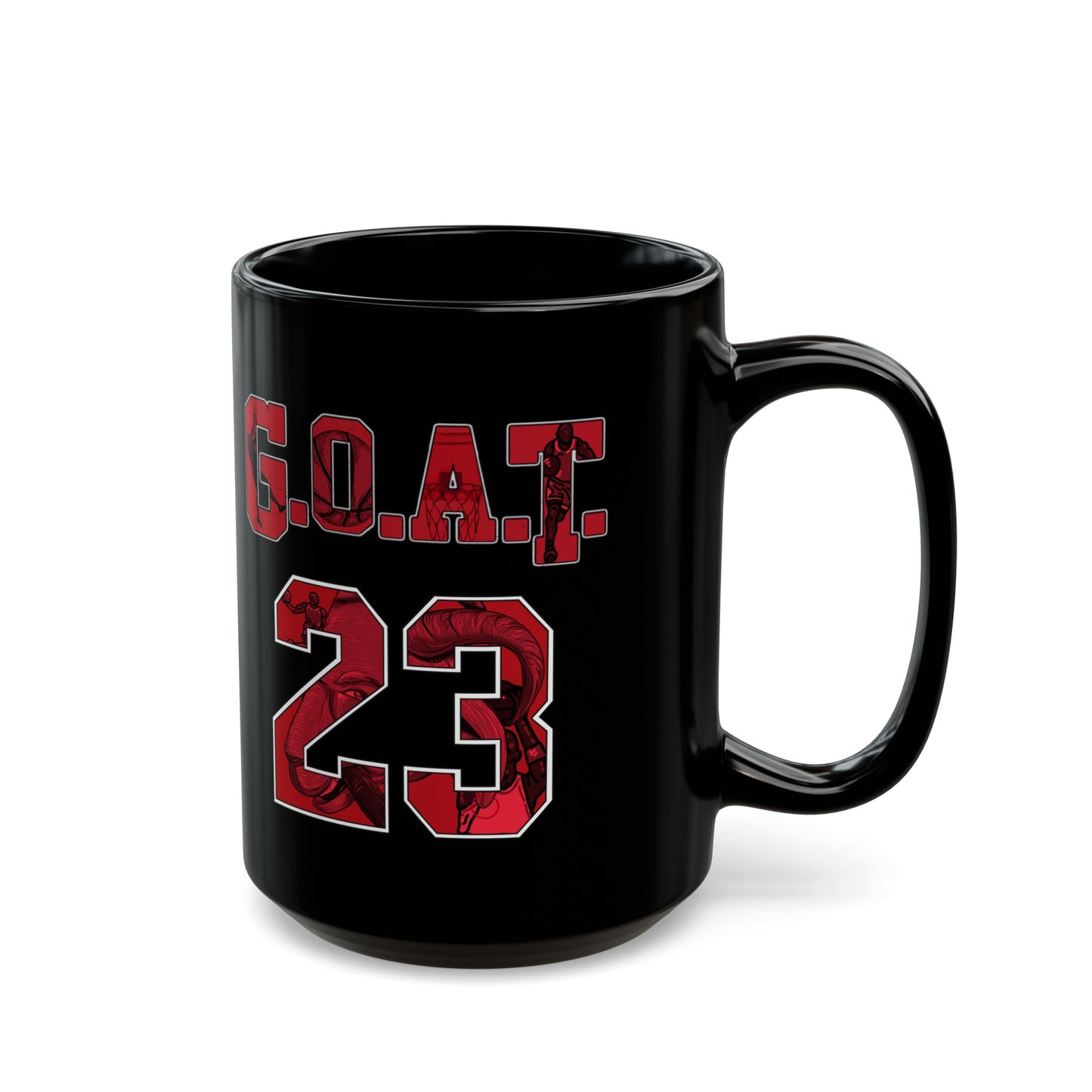 Goat 23 Bulls Black Mug (11oz, 15oz)