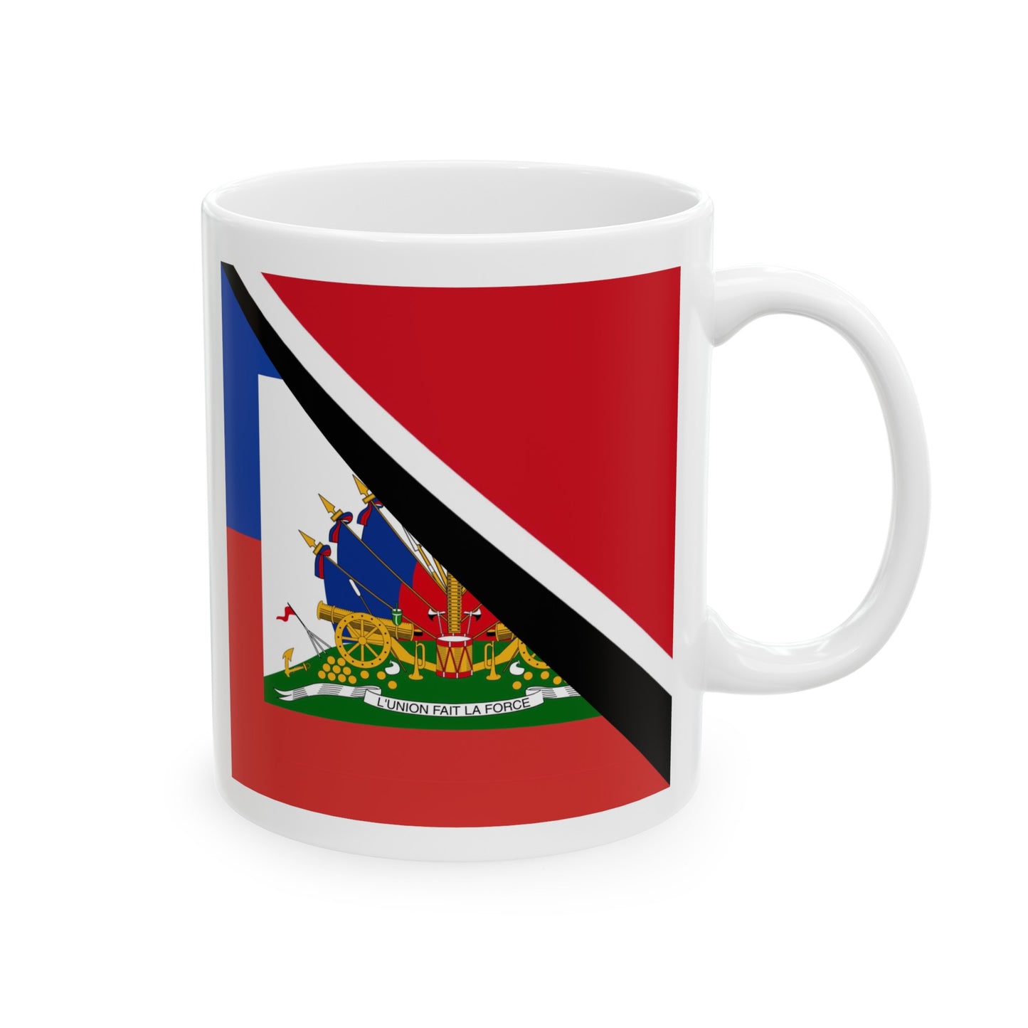 Haitian Trinidad and Tobago Flag Haitian Trini Ceramic Mug 11oz, 15oz Cup