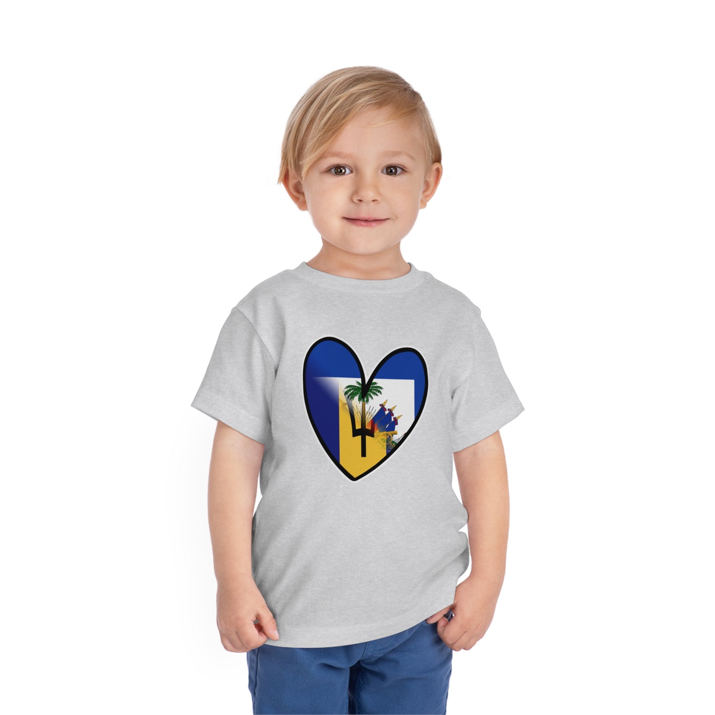 Haitian Bajan Toddler Short Sleeve Tee | Haiti Barbados