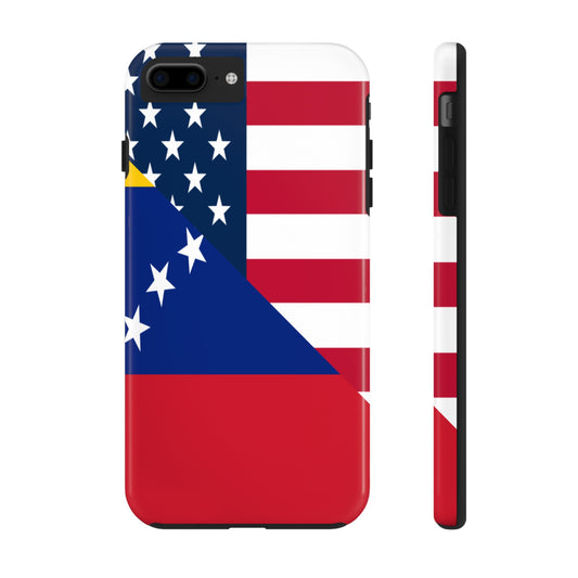 Venezuela American Flag Half Venezuelan USA Tough Phone Cases