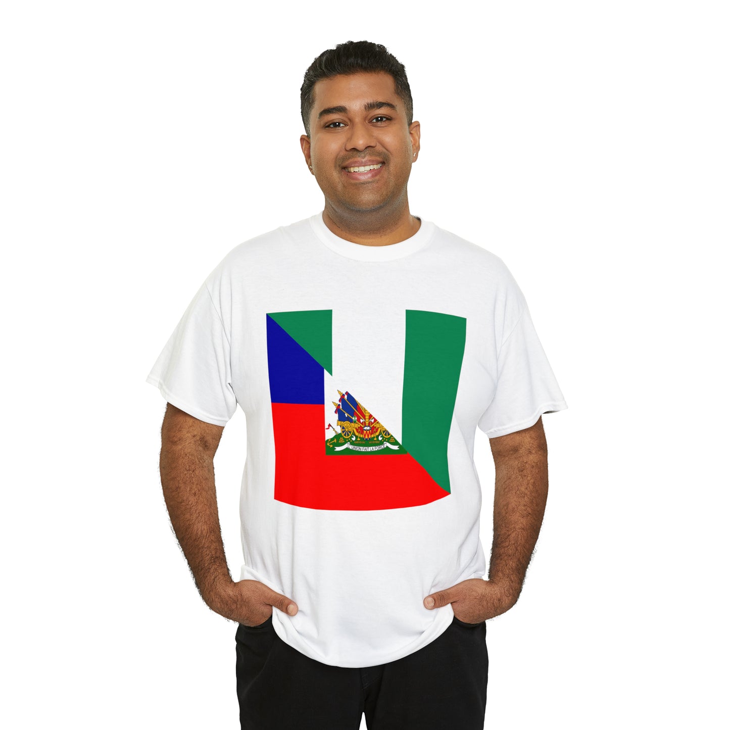 Haitian Nigerian Flag Half Haiti Nigeria T-Shirt | Unisex Tee Shirt