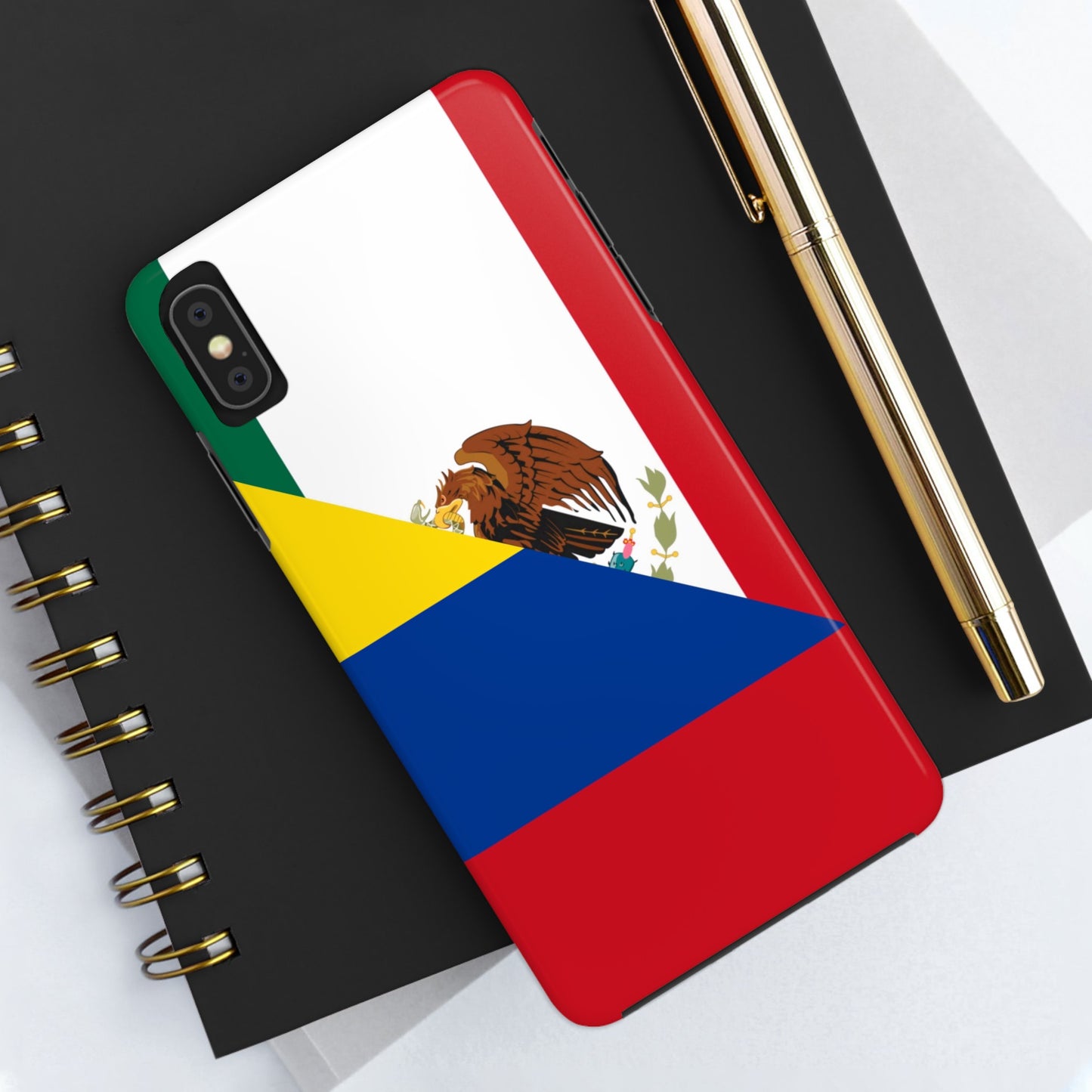 Mexican Colombian Flag Half Mexico Colombia Tough Phone Cases