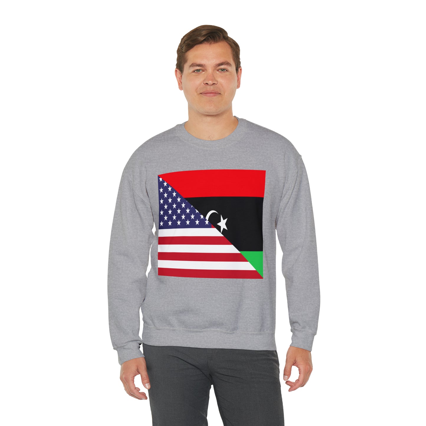 Libya American Flag Libyan USA Unisex Sweatshirt