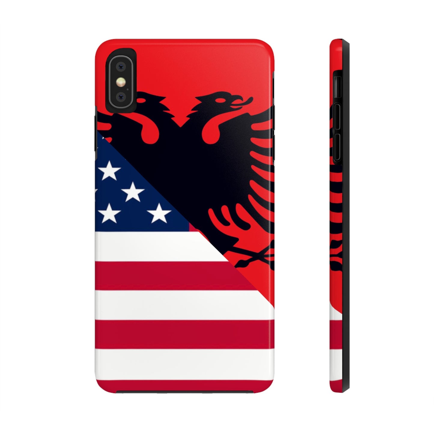 Albanian American Flag Albania USA Tough Phone Cases