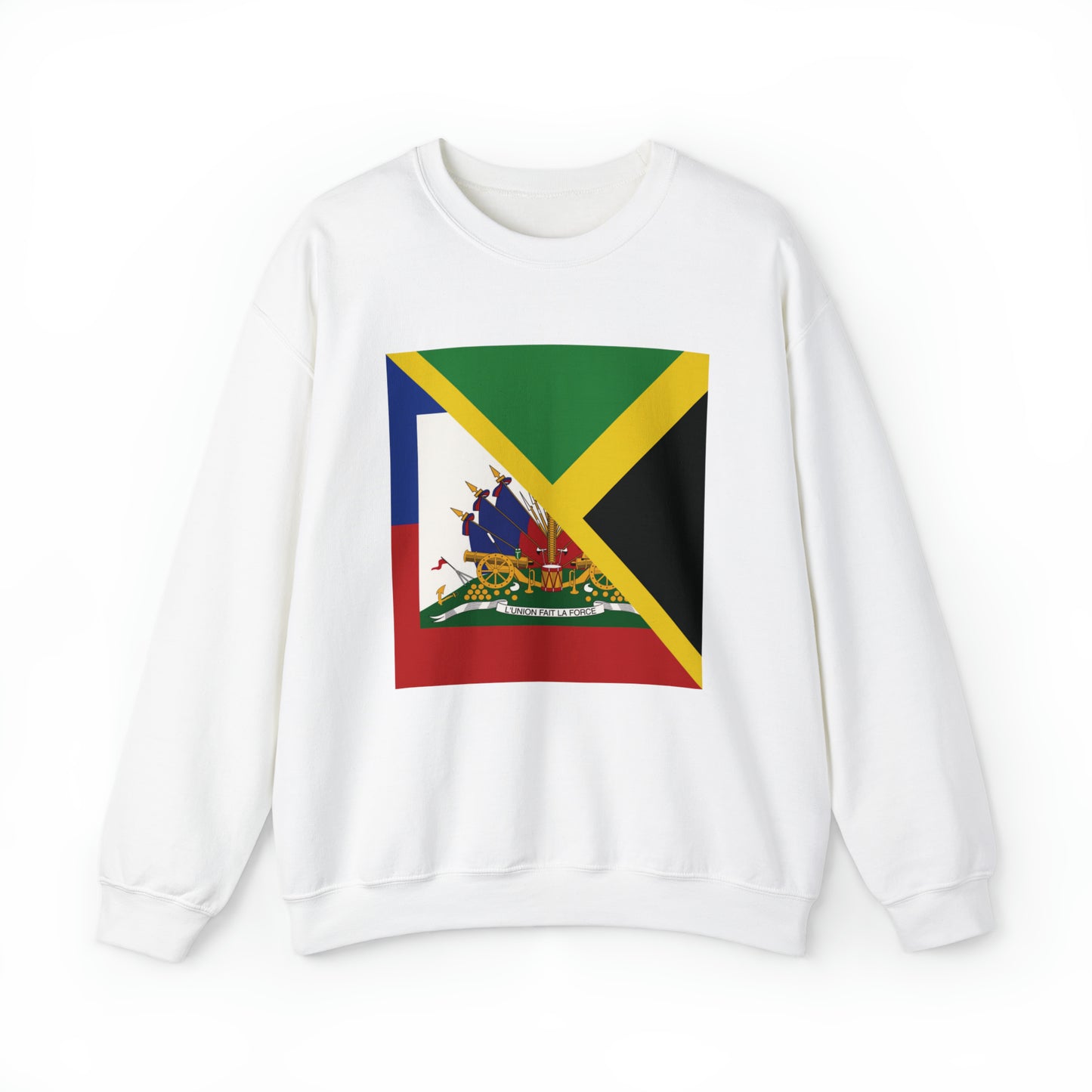 Haitian Jamaican Flag | Half Jamaica Haiti Unisex Sweatshirt