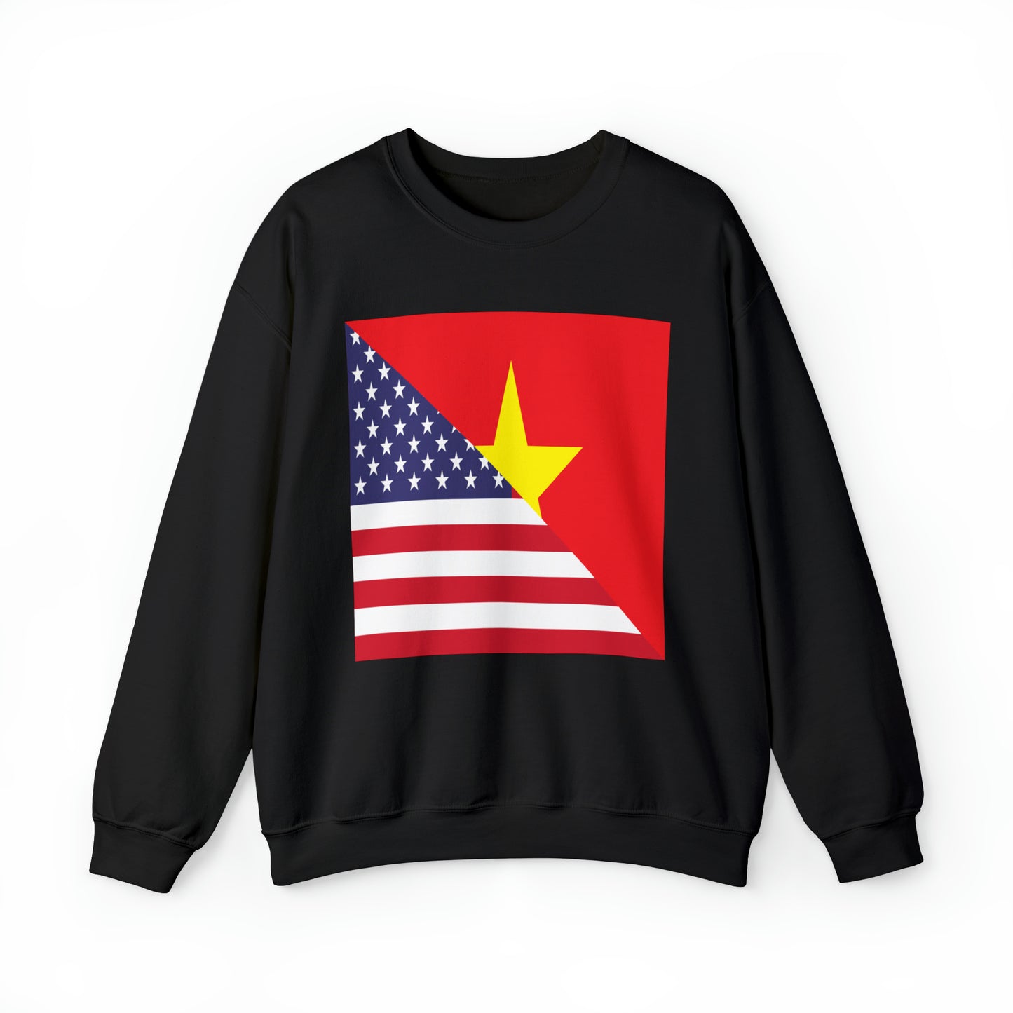 Vietnamese American Flag Half Vietnam USA Unisex Sweatshirt