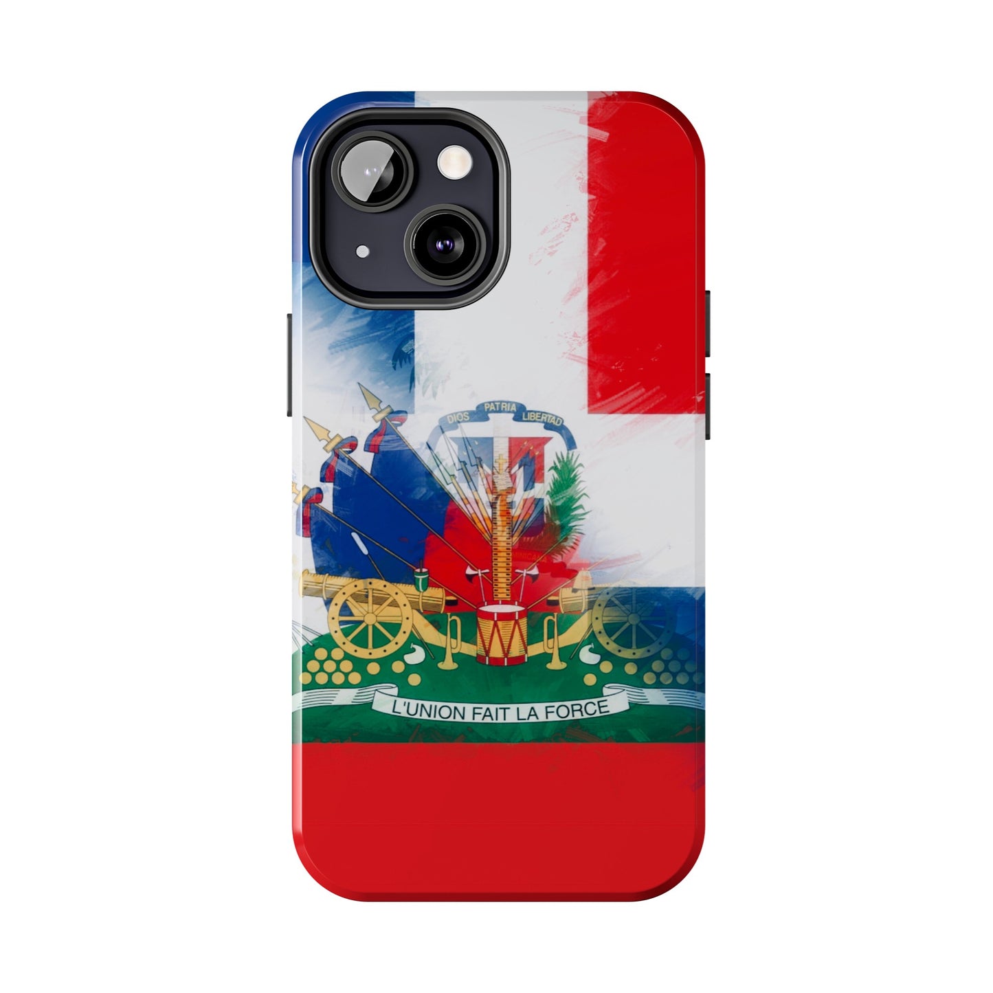 Haiti DR Flag Painted Haitian Dominican Tough Phone Cases