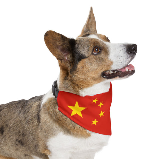 China Pet Bandana Collar Chinese Flag Dog Cat