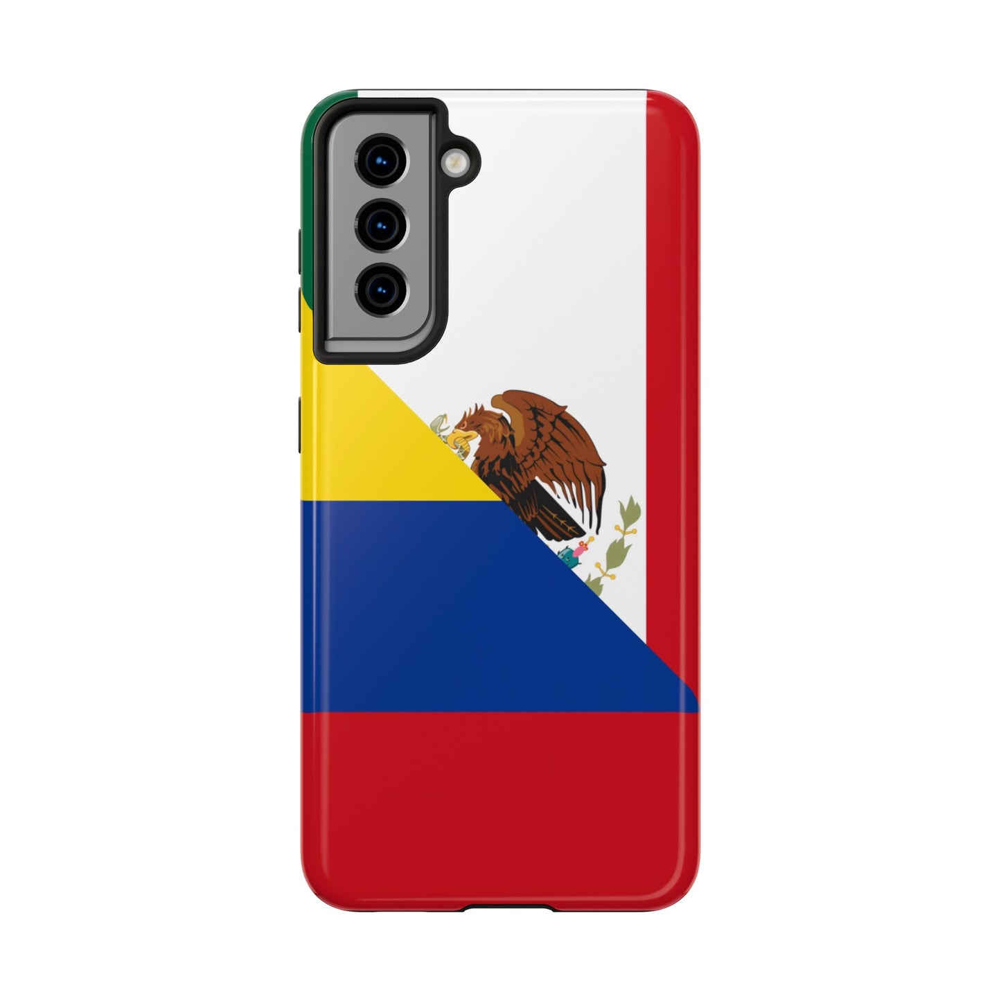 Mexican Colombian Flag Half Mexico Colombia Tough Phone Cases