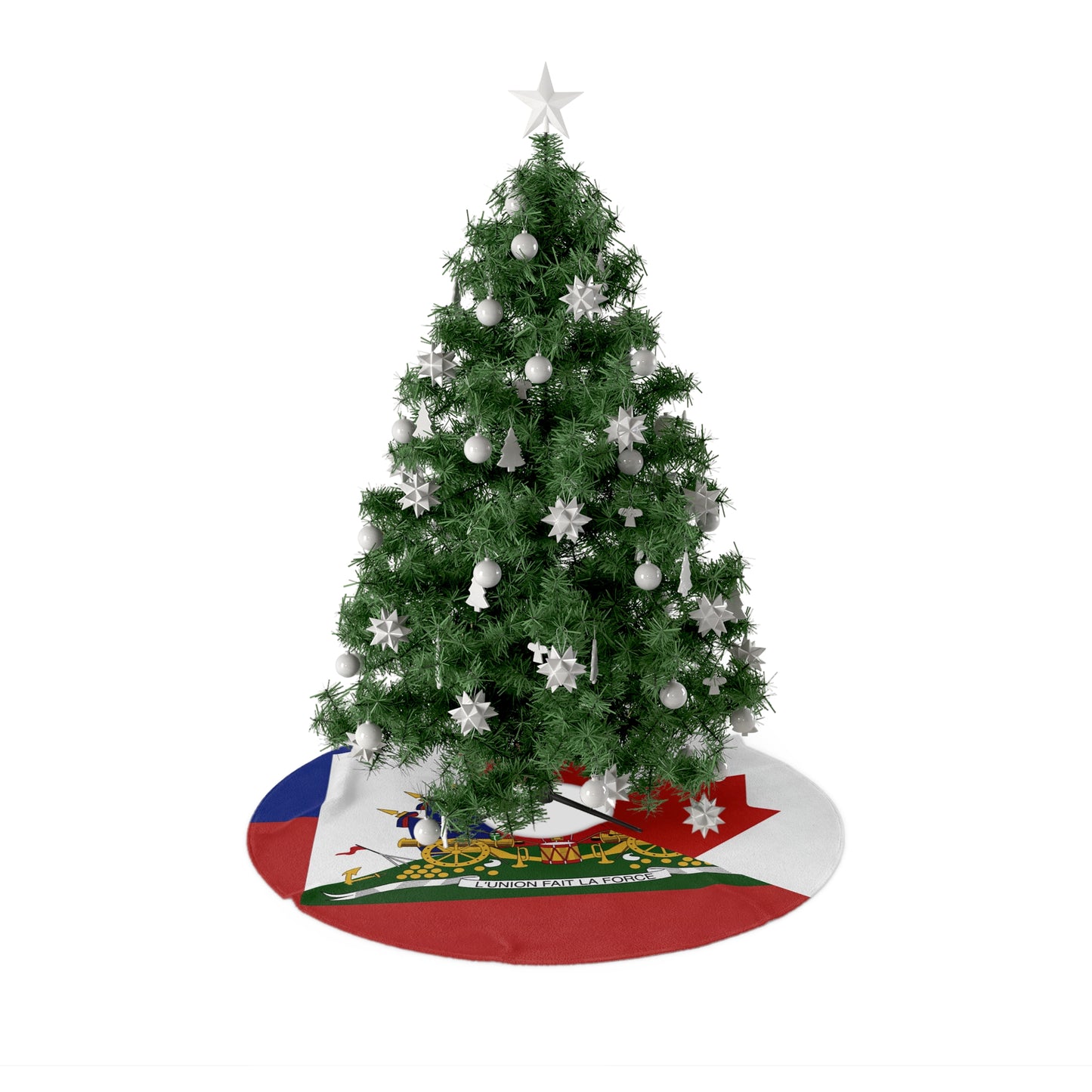 Haitian Canadian Flag | Half Haiti Canada Canadien Christmas Tree Skirt