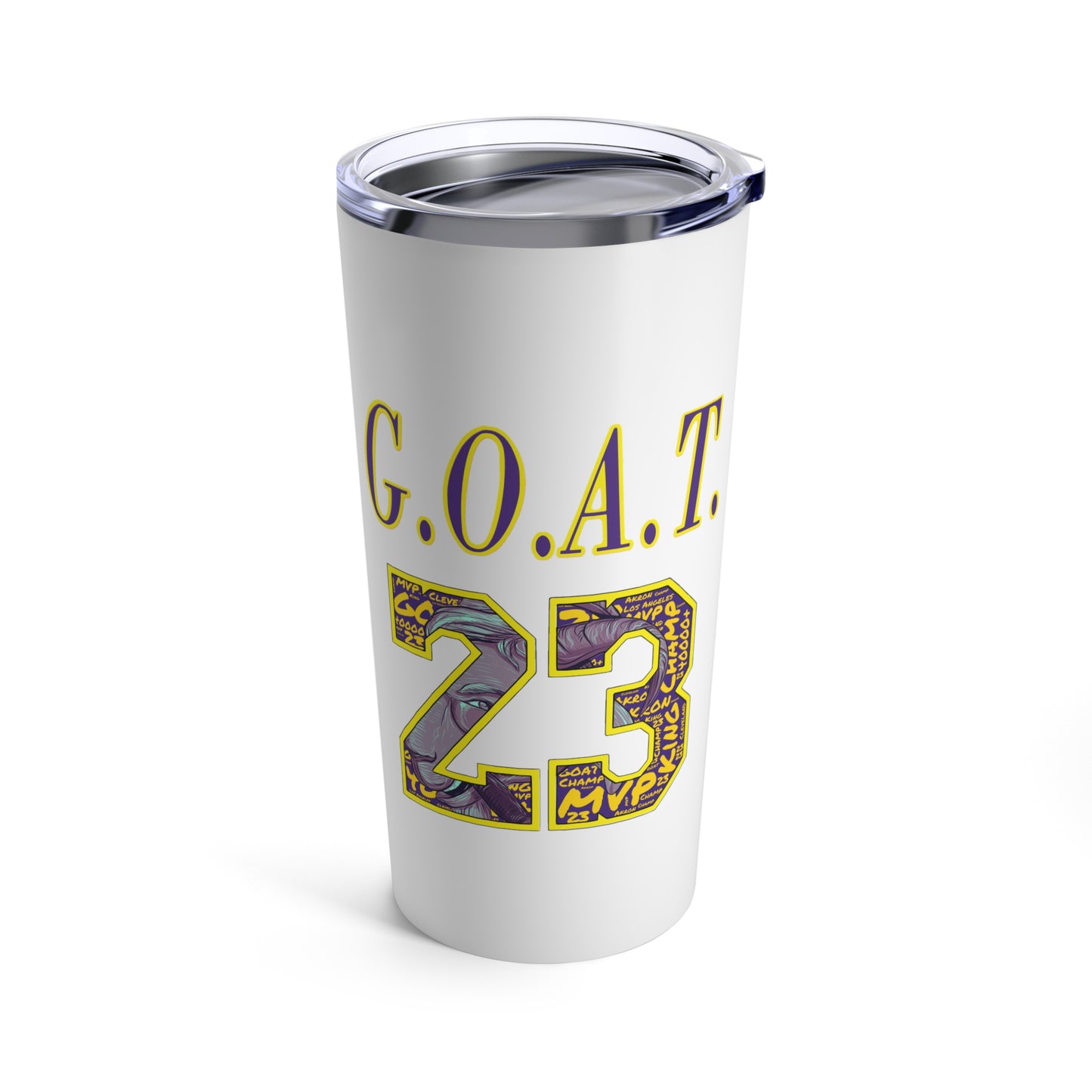 GOAT 23 | Los Angeles Basketball Greatest of All Time Tumbler 20oz