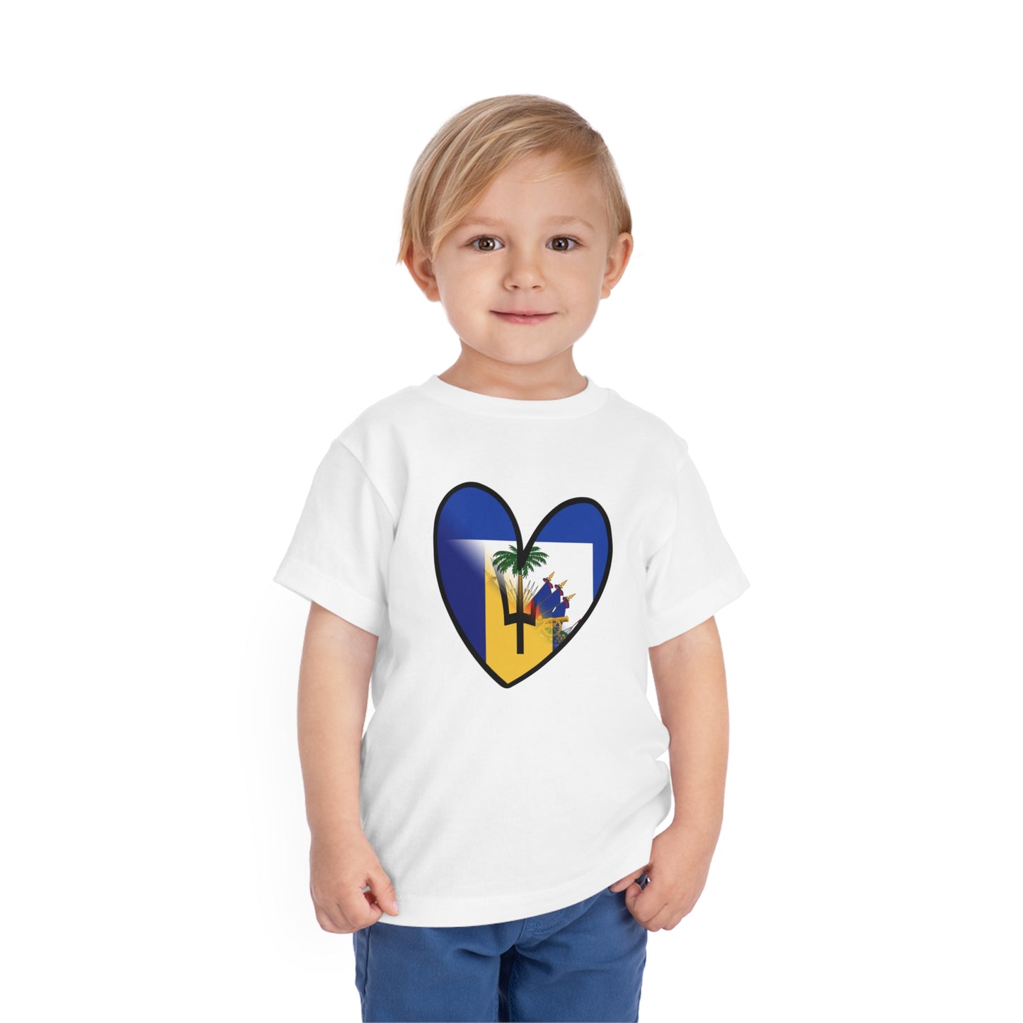 Haitian Bajan Toddler Short Sleeve Tee | Haiti Barbados