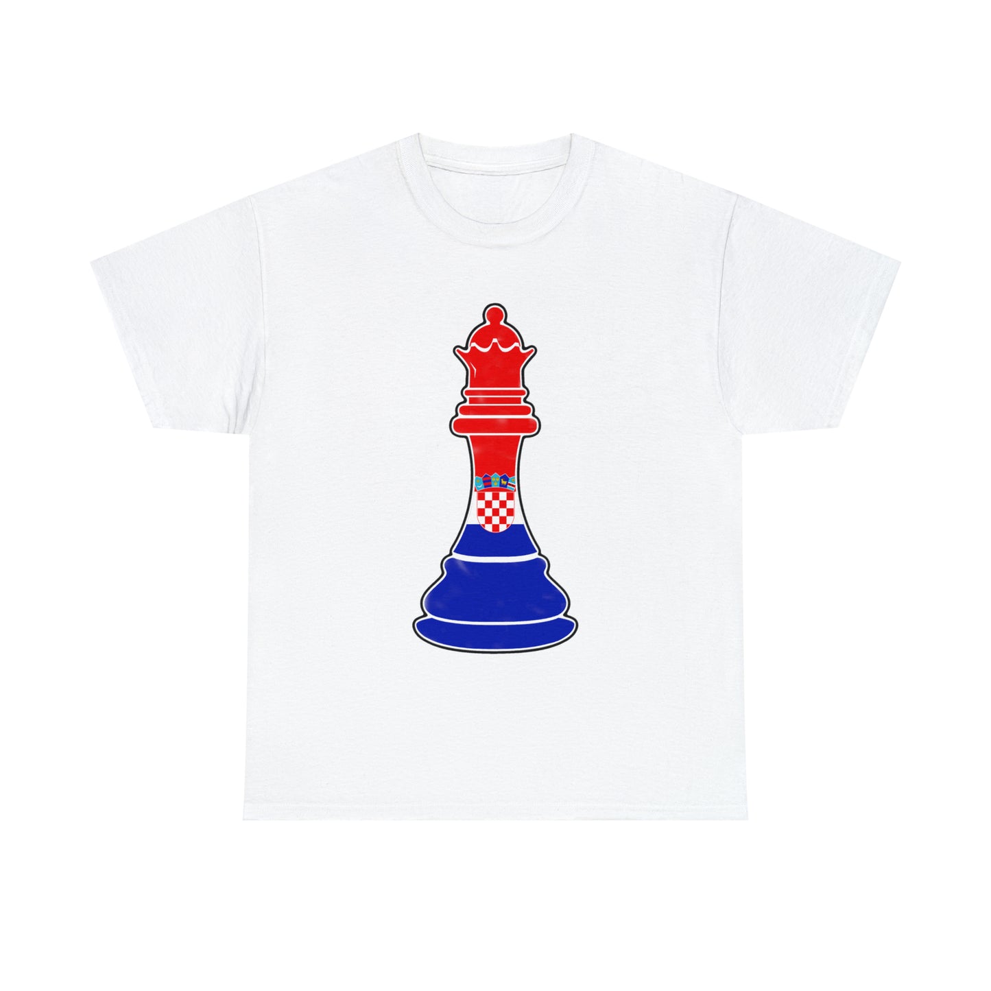 Croatian Queen Flag Chess Piece Croatia T-Shirt | Unisex Tee Shirt