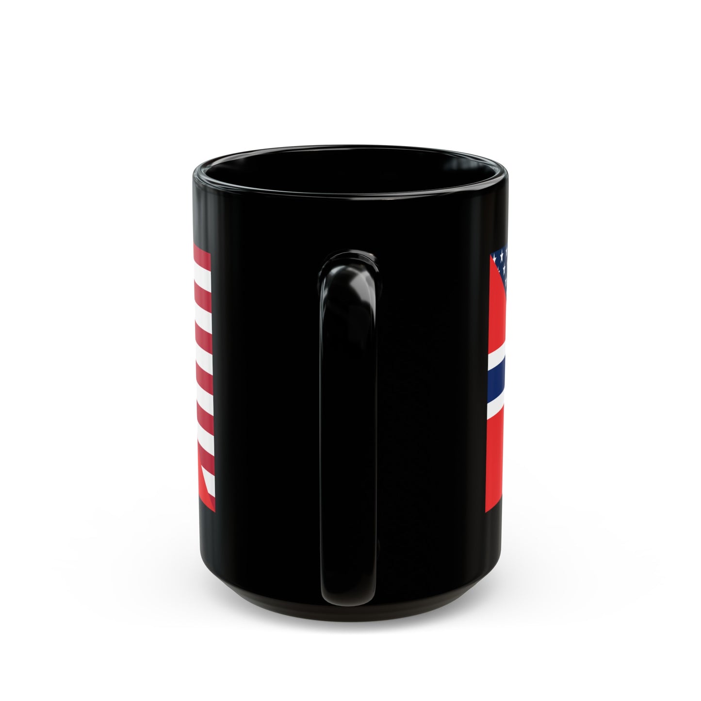 Norwegian American Flag Norway USA Black Mug (11oz, 15oz)