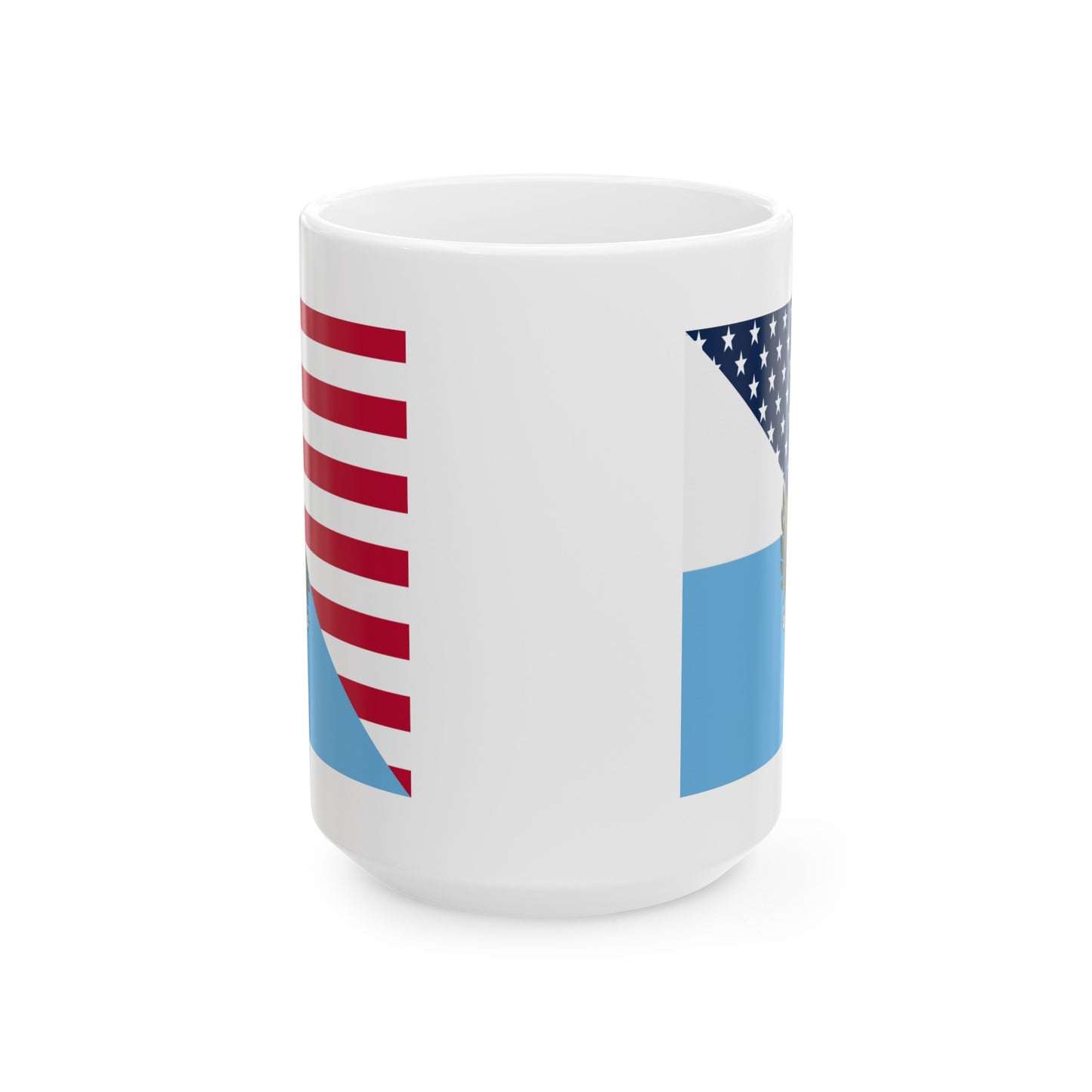 San Marino American Flag Half Sammarinese USA Ceramic Mug 11oz, 15oz Cup