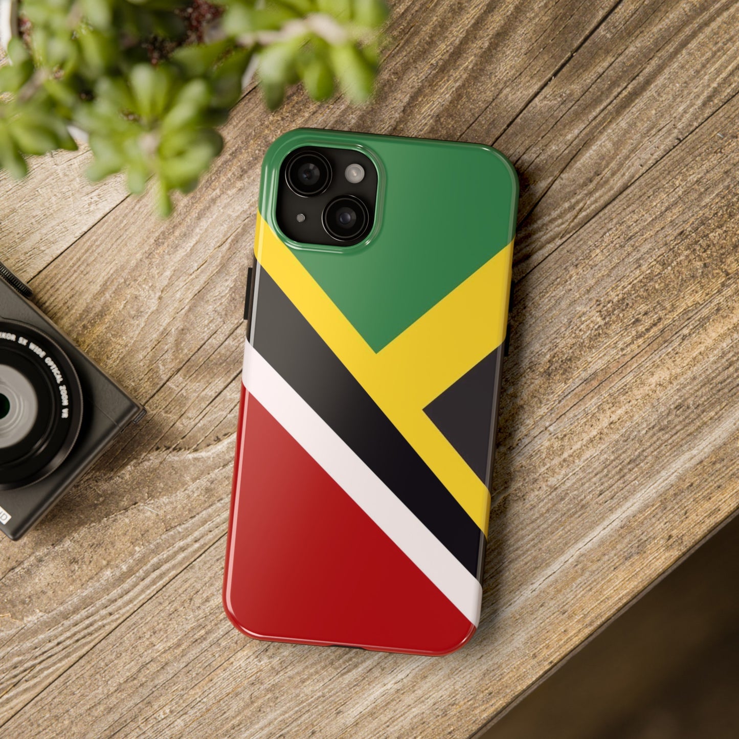 Jamaica Trinidad Flag Jamaican Trini Tough Phone Cases