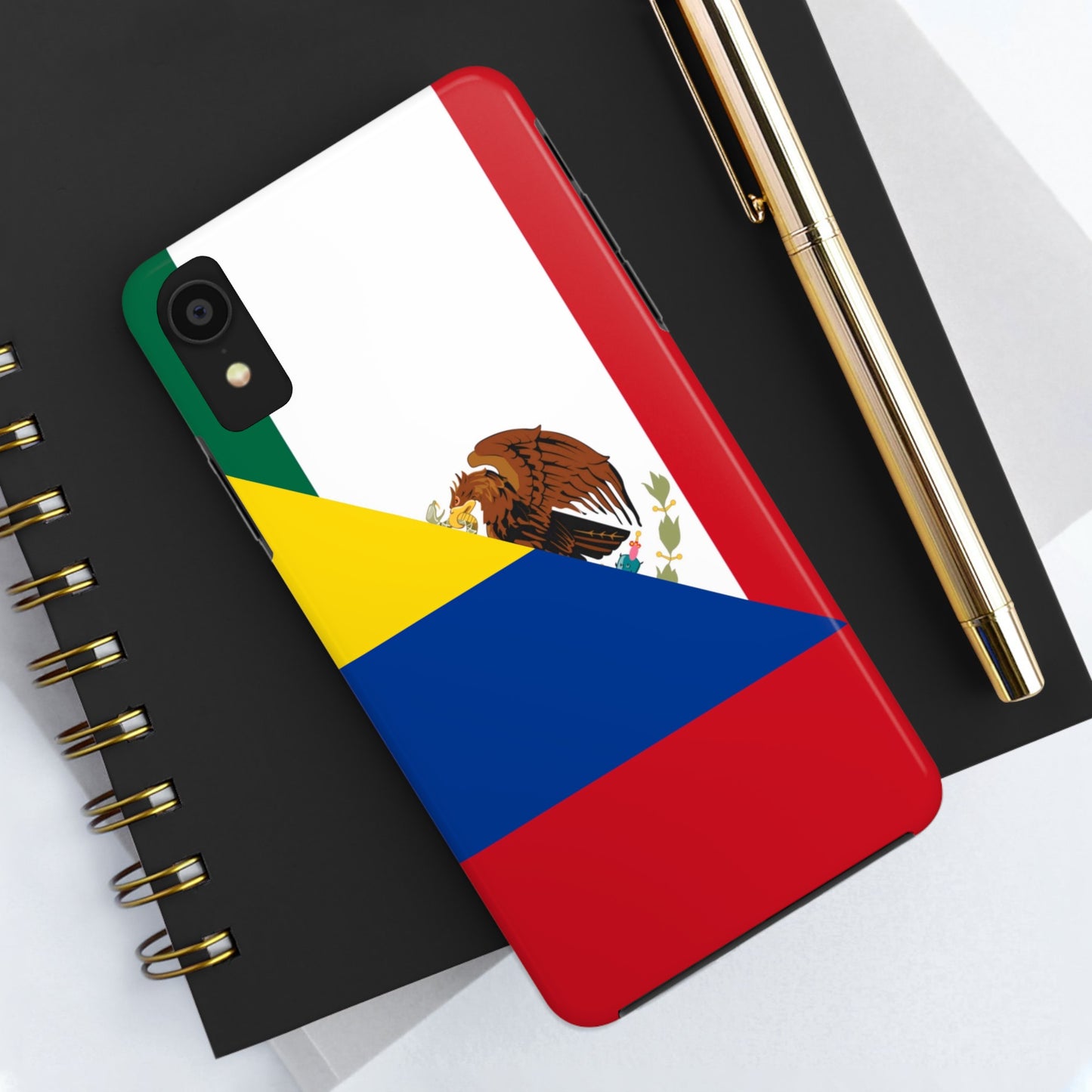 Mexican Colombian Flag Half Mexico Colombia Tough Phone Cases