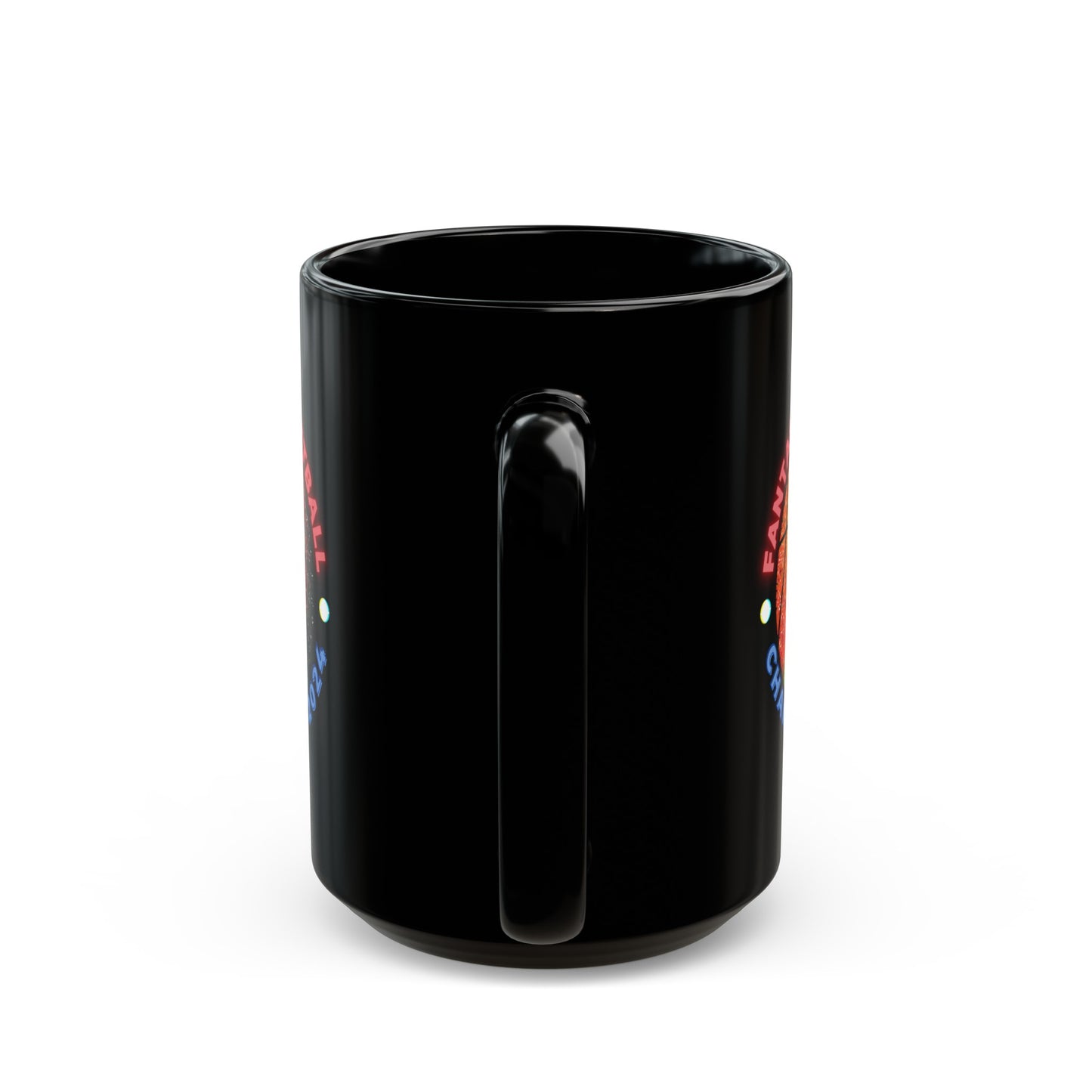 Fantasy Basketball Champ Retro 2023 2024 Champion Black Mug (11oz, 15oz)