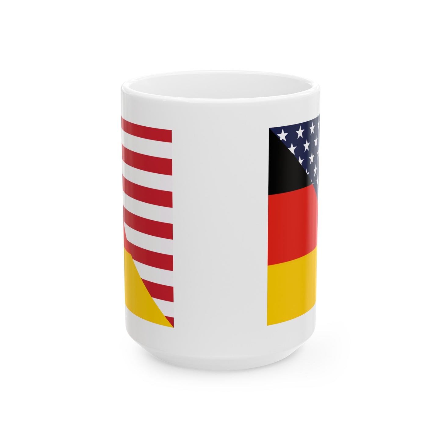 German American Flag Germany USA Ceramic Mug 11oz, 15oz Cup