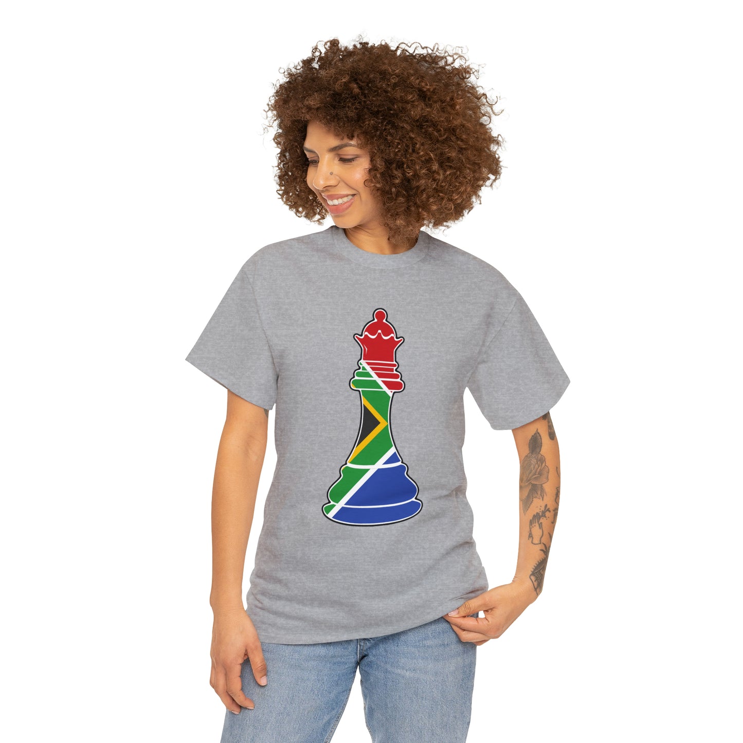 South African Queen Flag Chess Piece SA T-Shirt | Unisex Tee Shirt