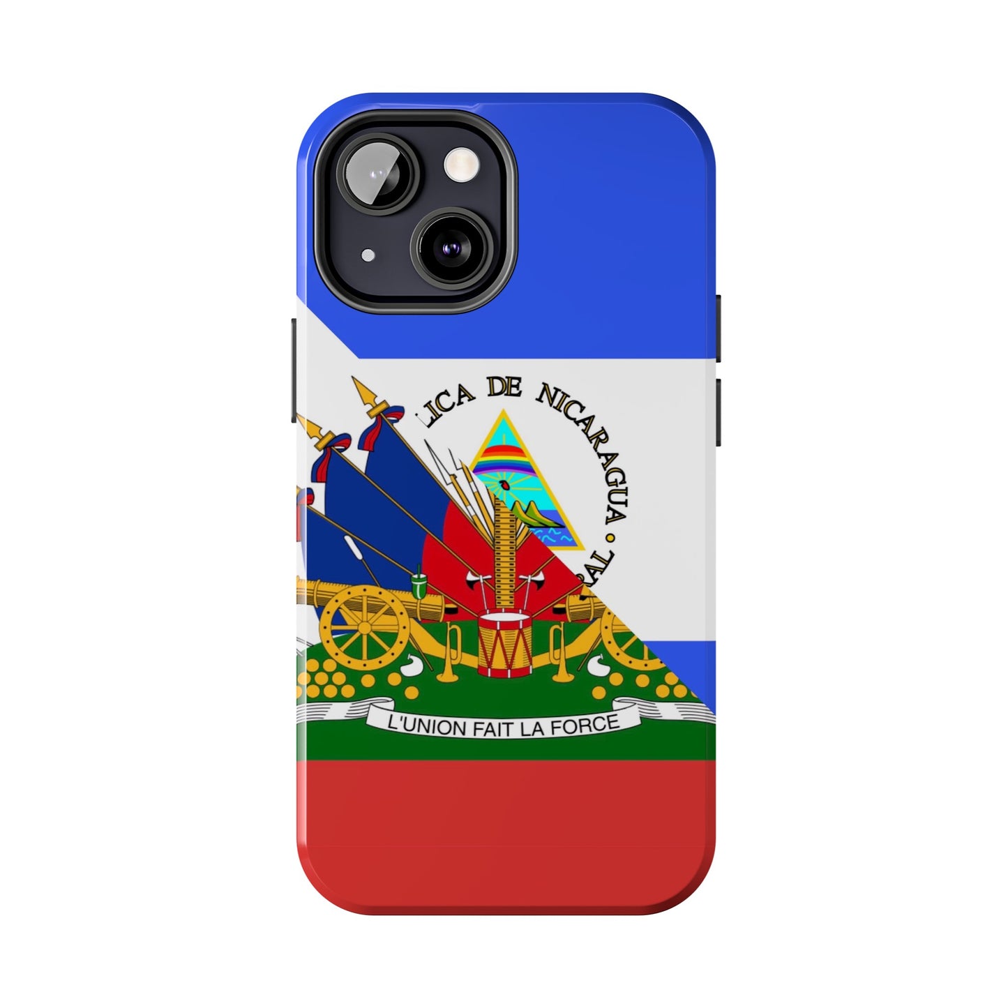 Haiti Nicaragua Flag Haitian Nicaraguan Tough Phone Cases