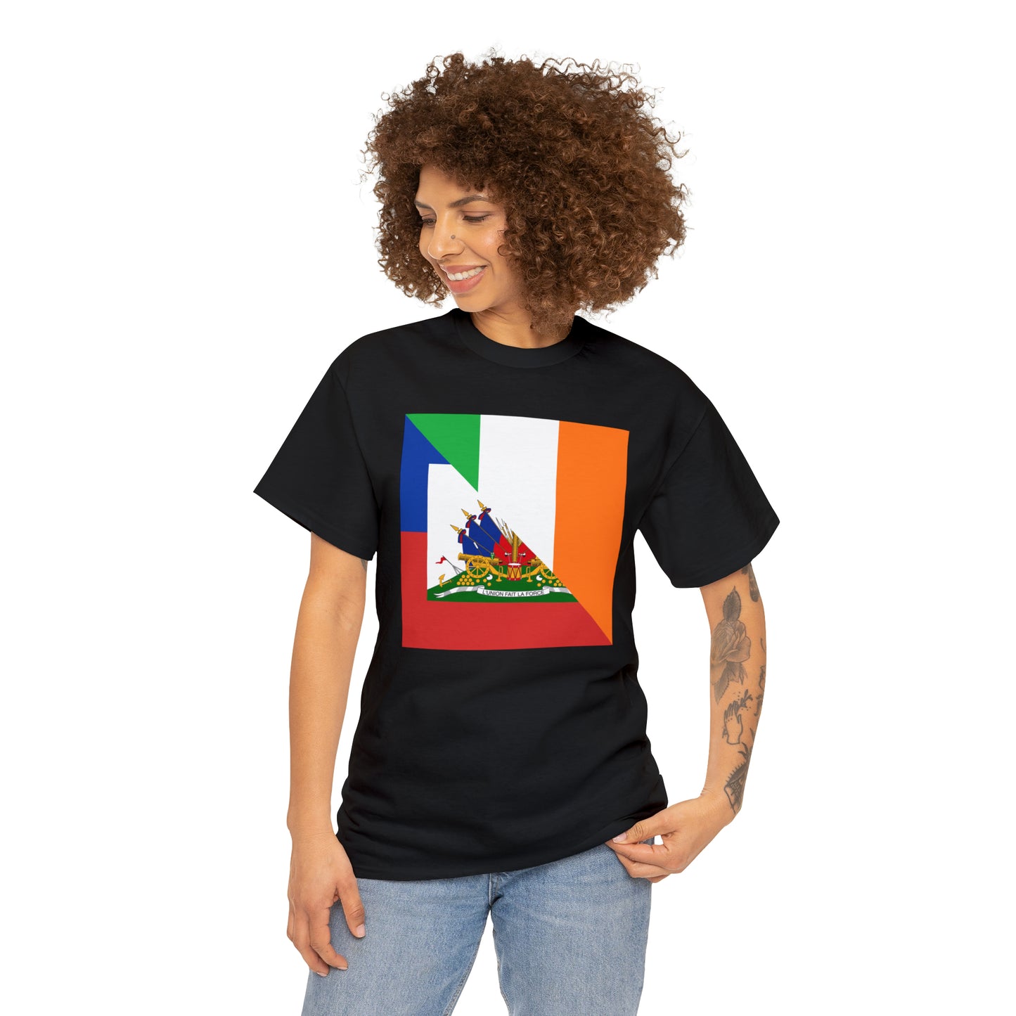 Haitian Irish Flag Half Haiti Ireland T-Shirt | Unisex Tee Shirt