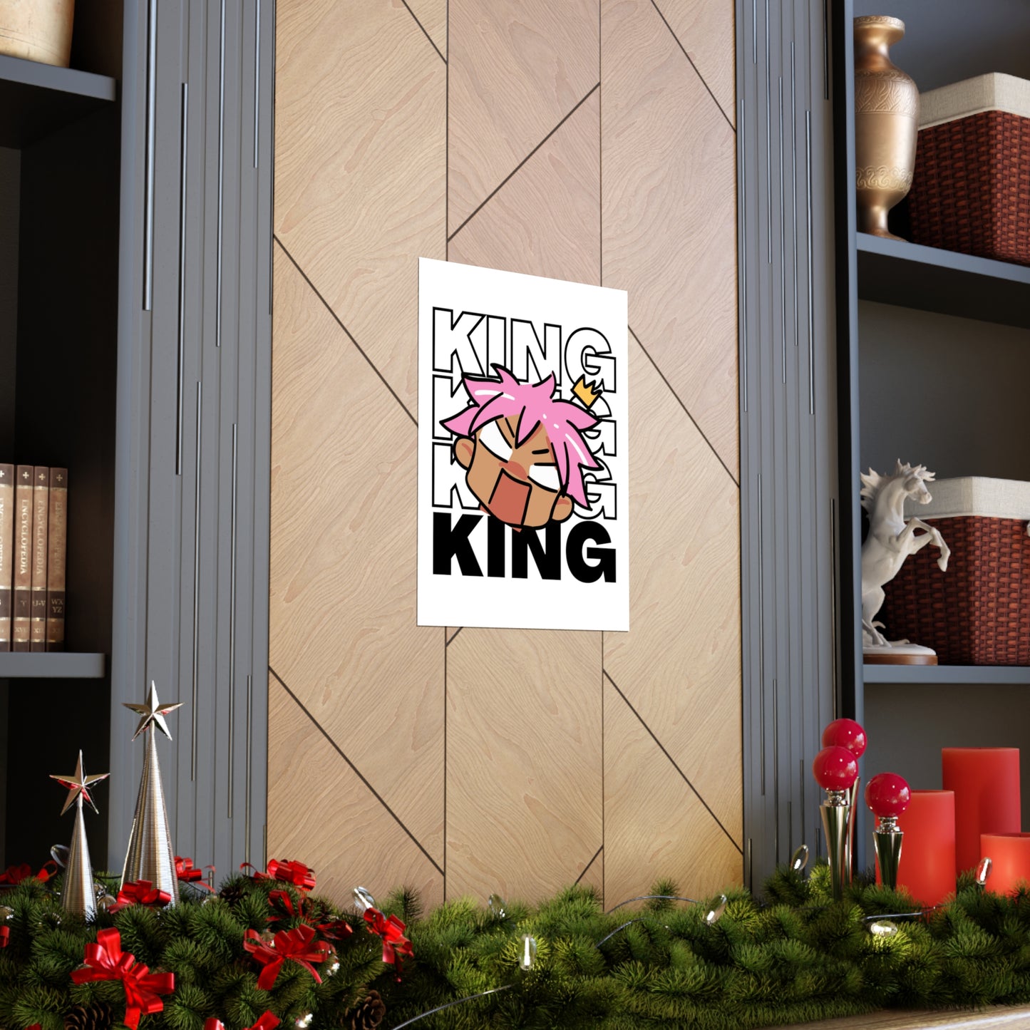 Anime King Royalty Crown Premium Matte Poster