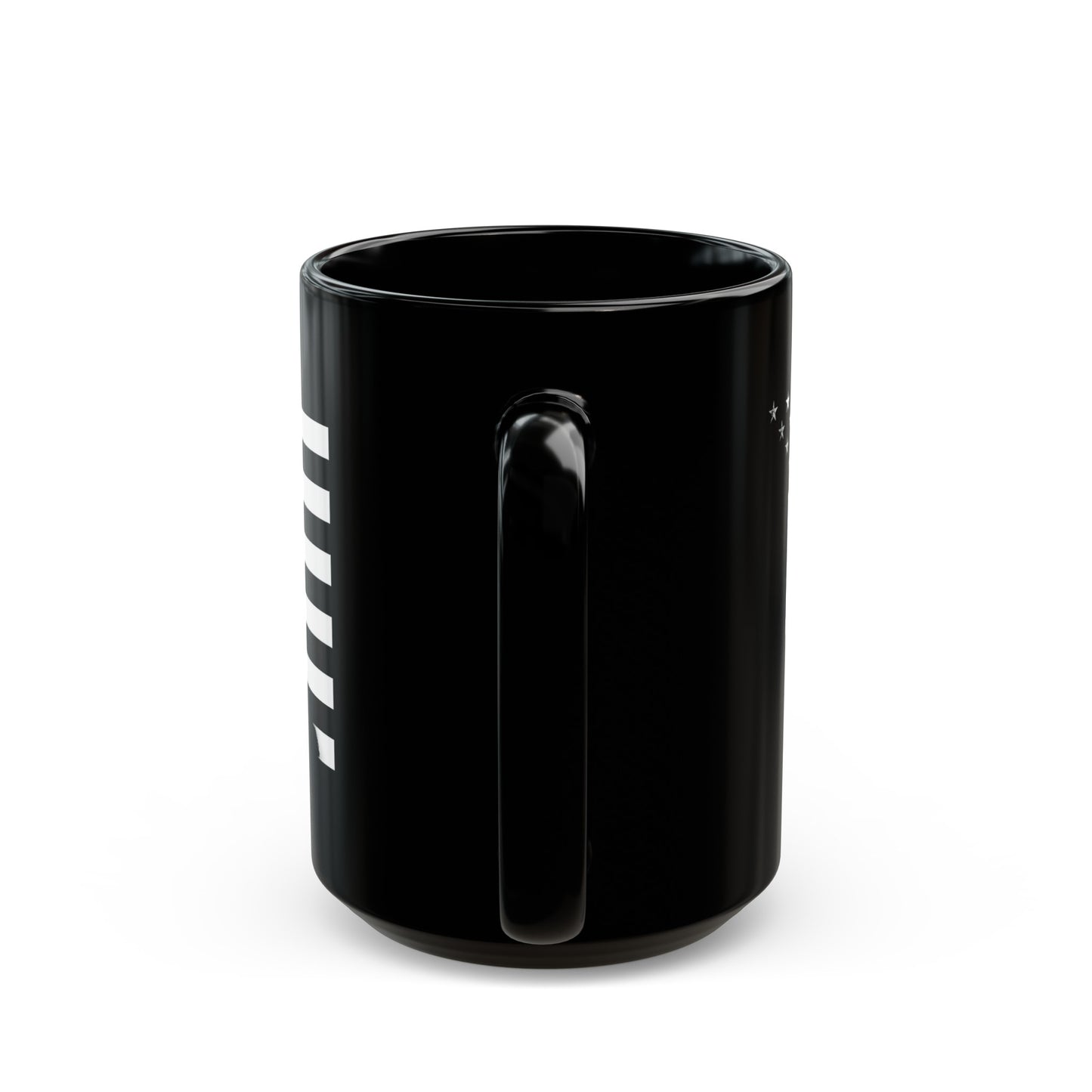 Haitian American Black White Flag Haiti USA Black Mug (11oz, 15oz)