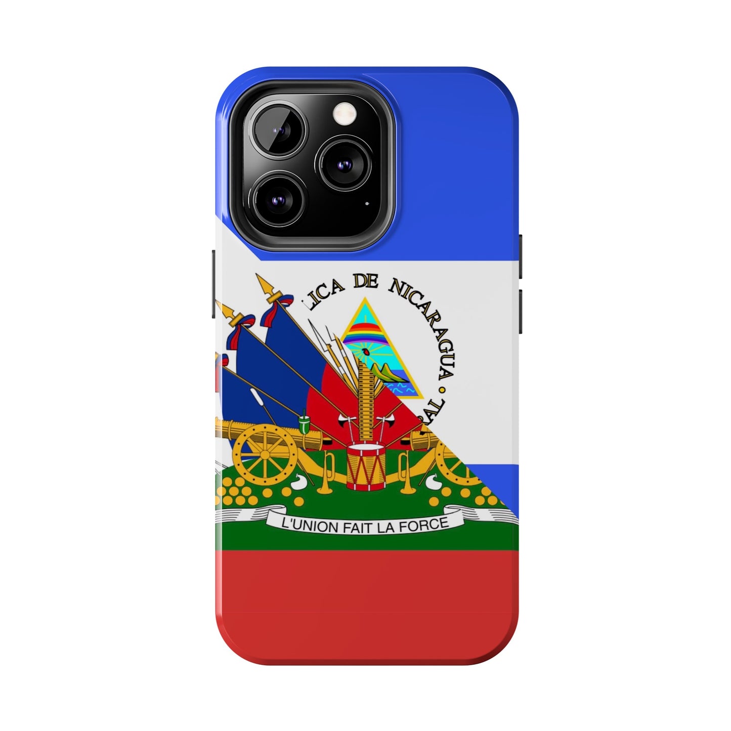 Haiti Nicaragua Flag Haitian Nicaraguan Tough Phone Cases