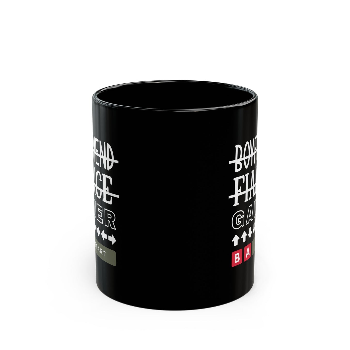 Boyfriend Fiance Gamer Black Mug (11oz, 15oz)