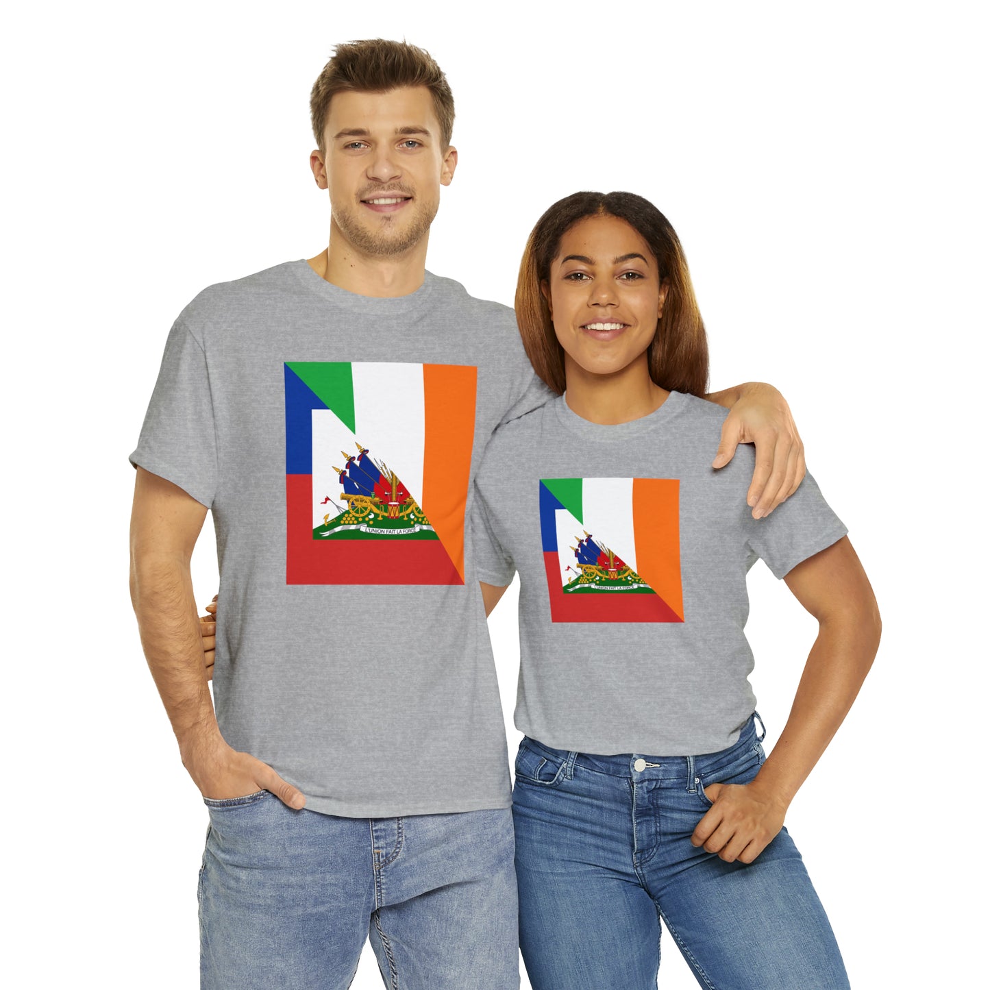 Haitian Irish Flag Half Haiti Ireland T-Shirt | Unisex Tee Shirt