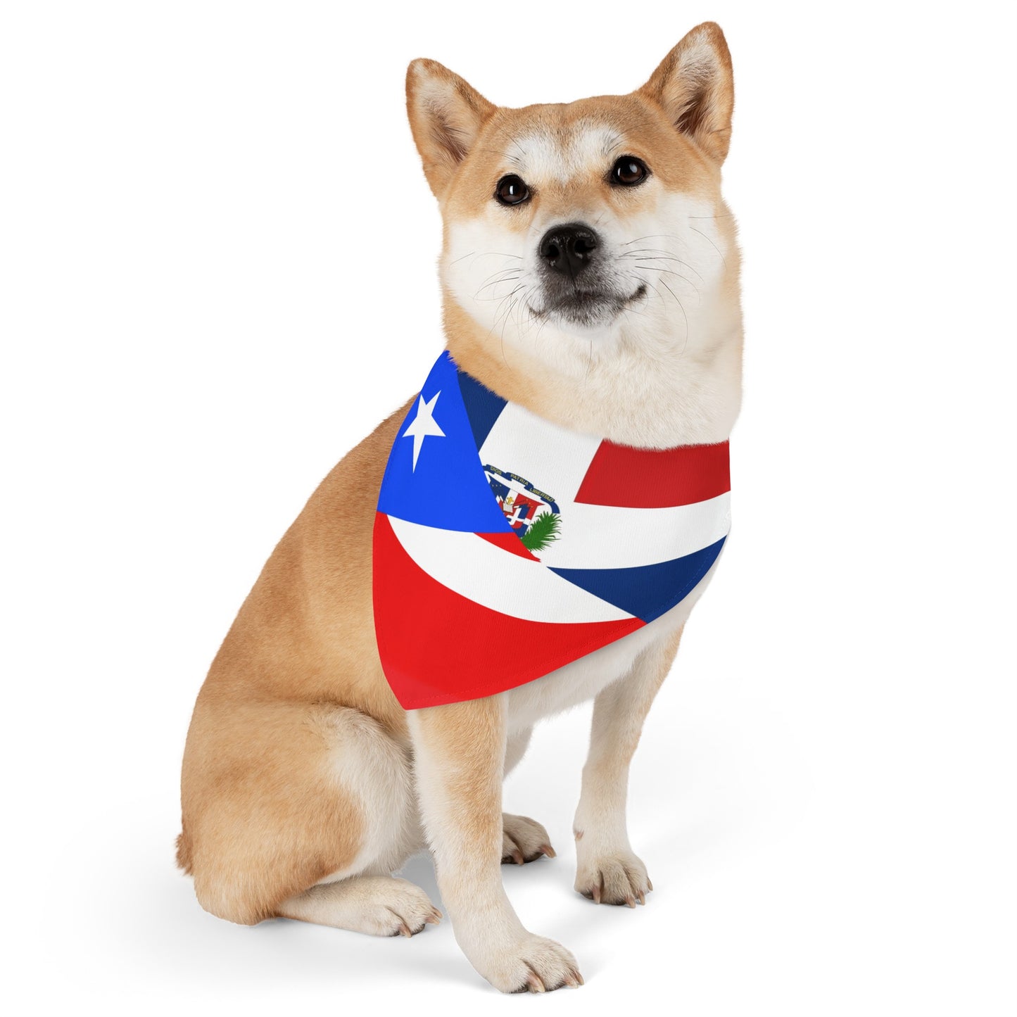 Puerto Rico Dominican Republic Pet Dog Cat Bandana Collar | PR DR