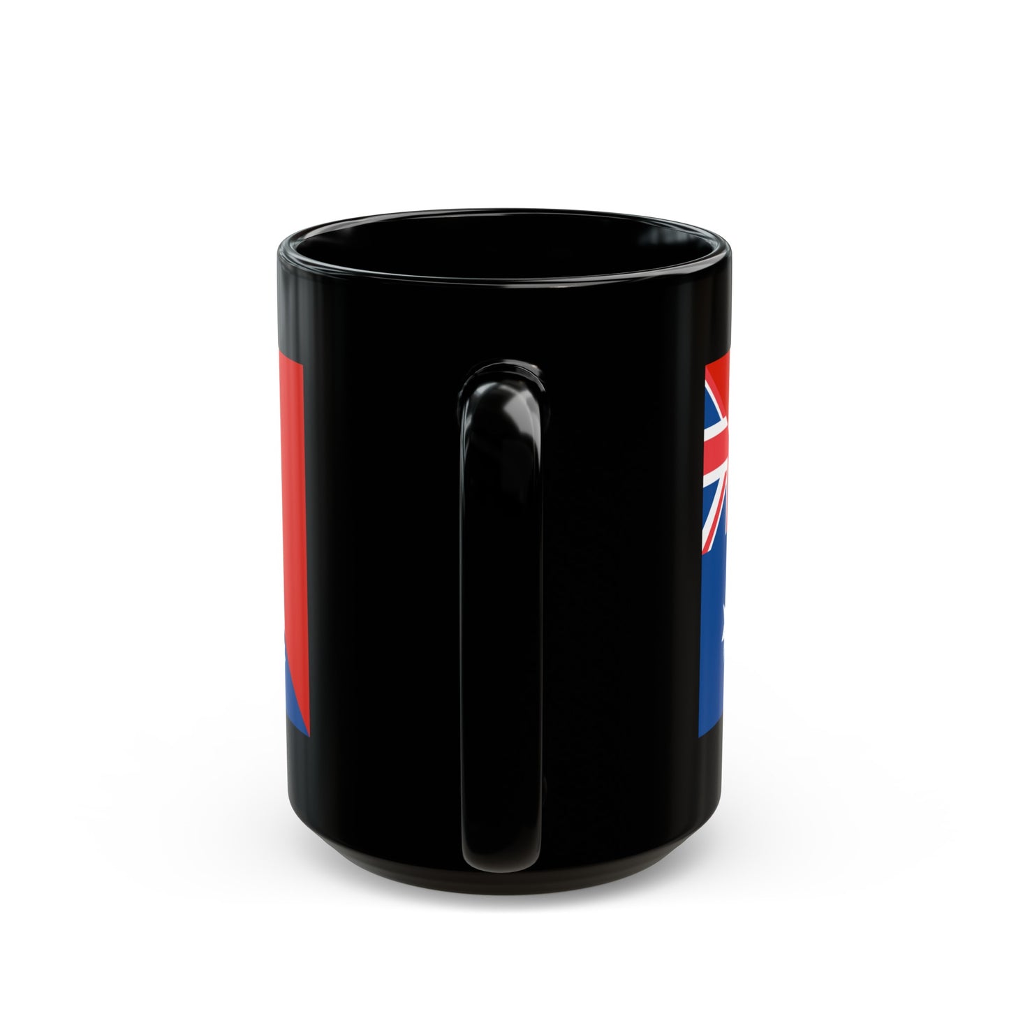 Australian Canadian Flag Half Australia Canada Black Mug (11oz, 15oz)